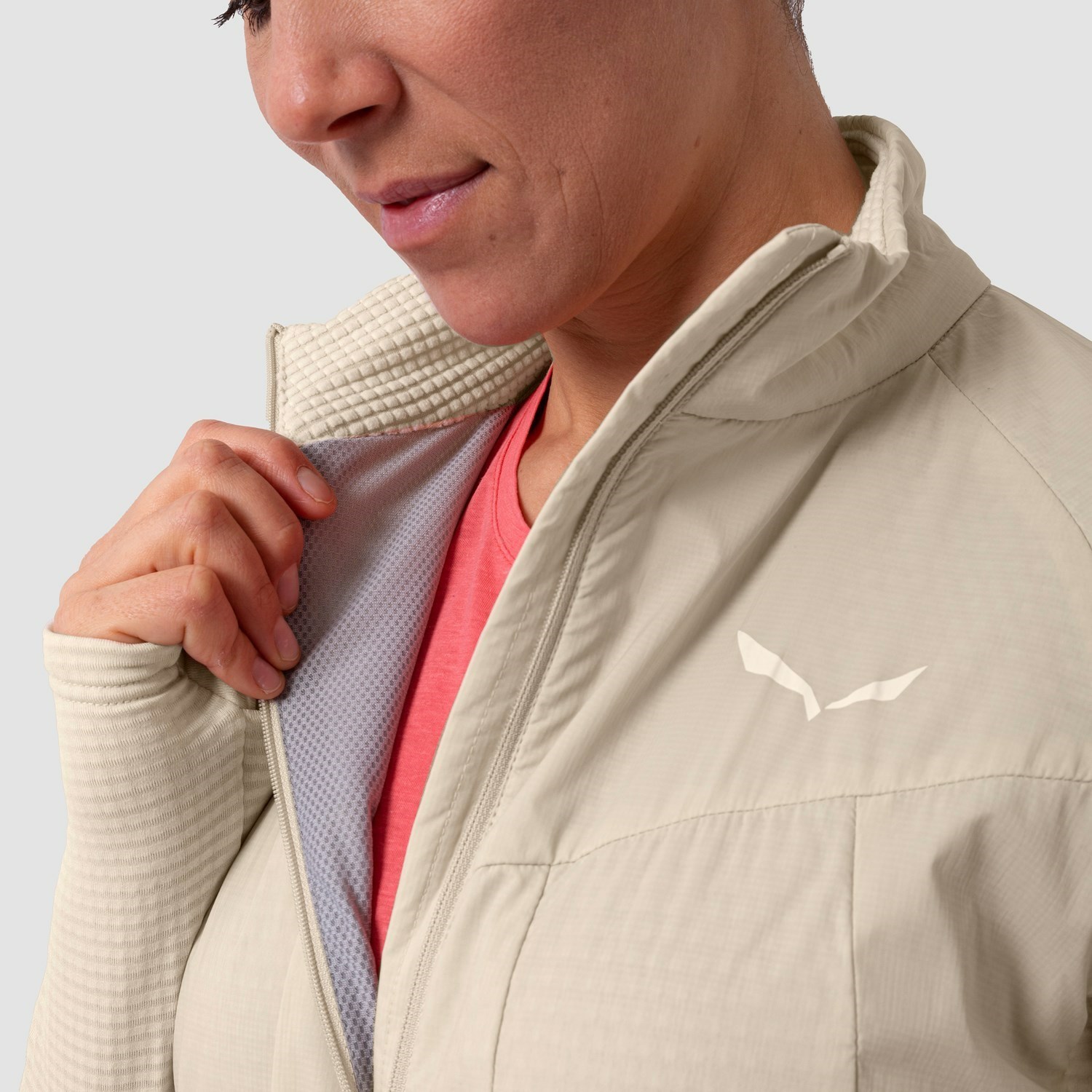 Chaqueta De Plumas Salewa Pedroc Híbrido 2 Polartec® Alpha® Chaquetas Mujer Beige | QO4065823