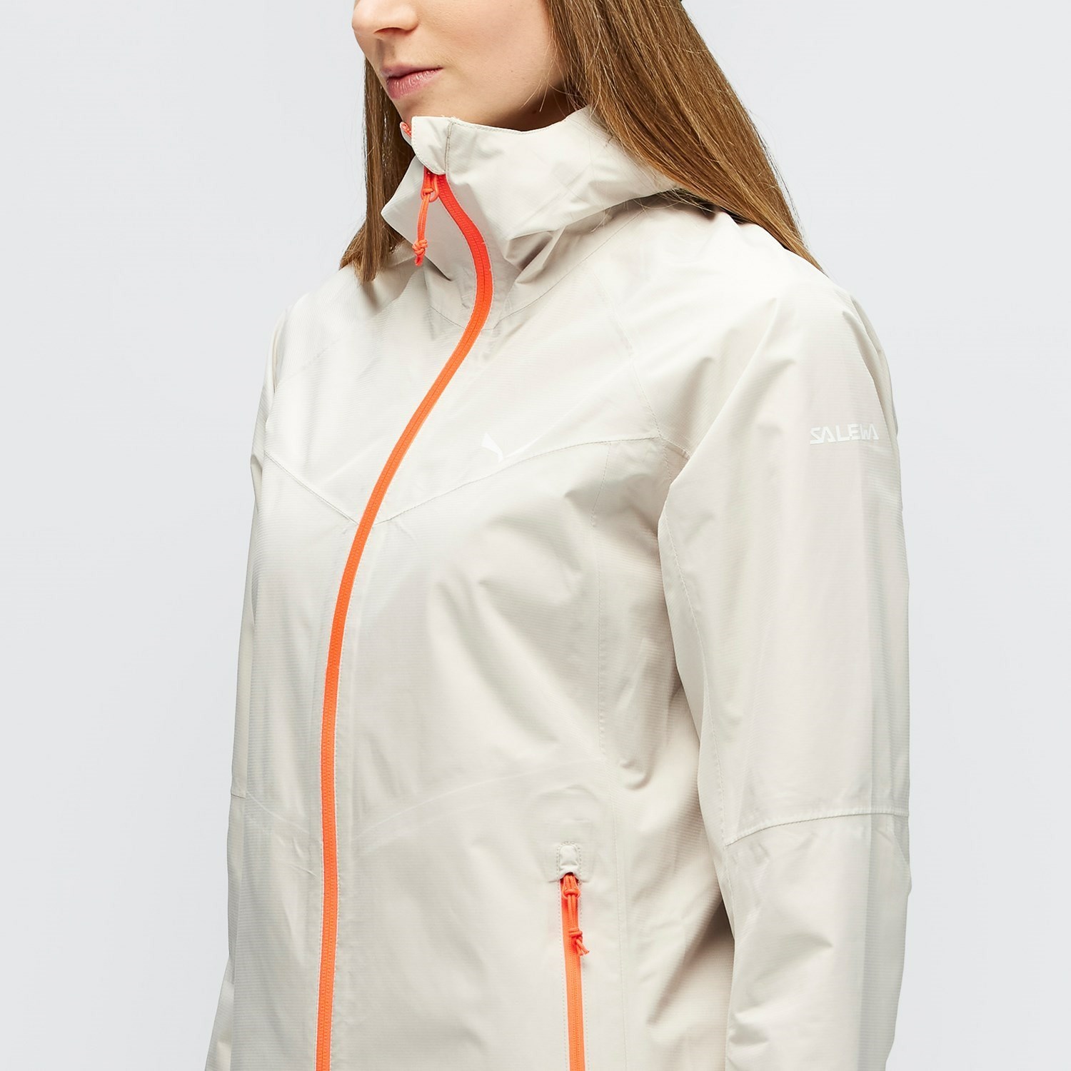 Chaqueta De Plumas Salewa Puez Aqua Powertex Mujer Beige | KD9846023