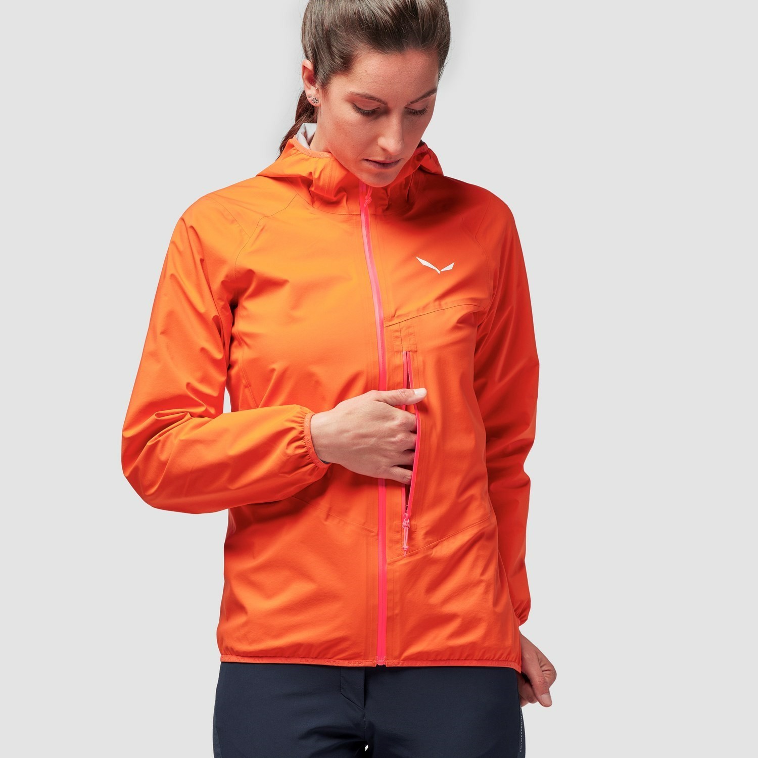 Chaqueta Impermeable Salewa Agner 2 3L Powertex Chaquetas Mujer Naranjas | BC2364578