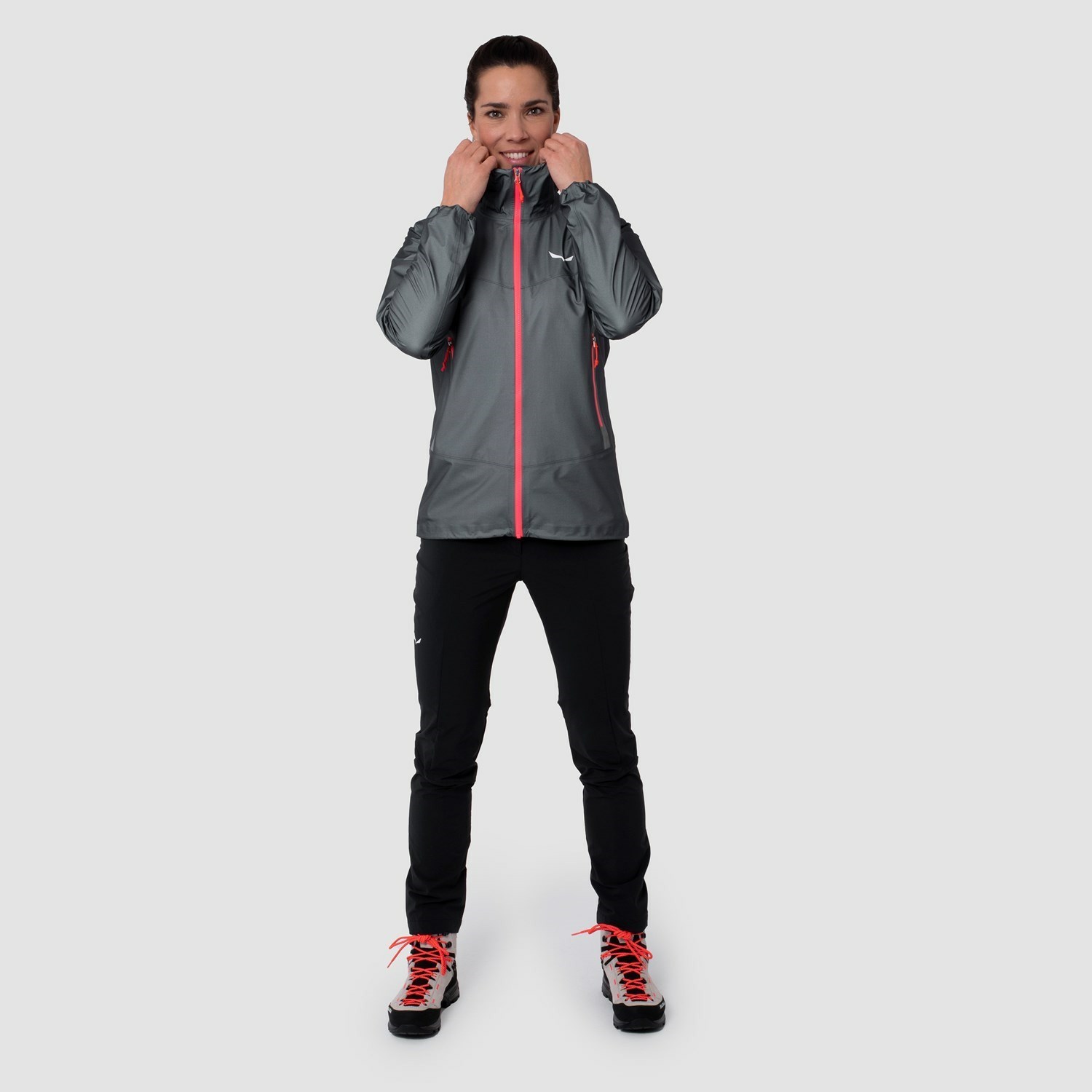 Chaqueta Impermeable Salewa Lagorai GORE-TEX® Active Chaquetas Mujer Gris | XT4067592