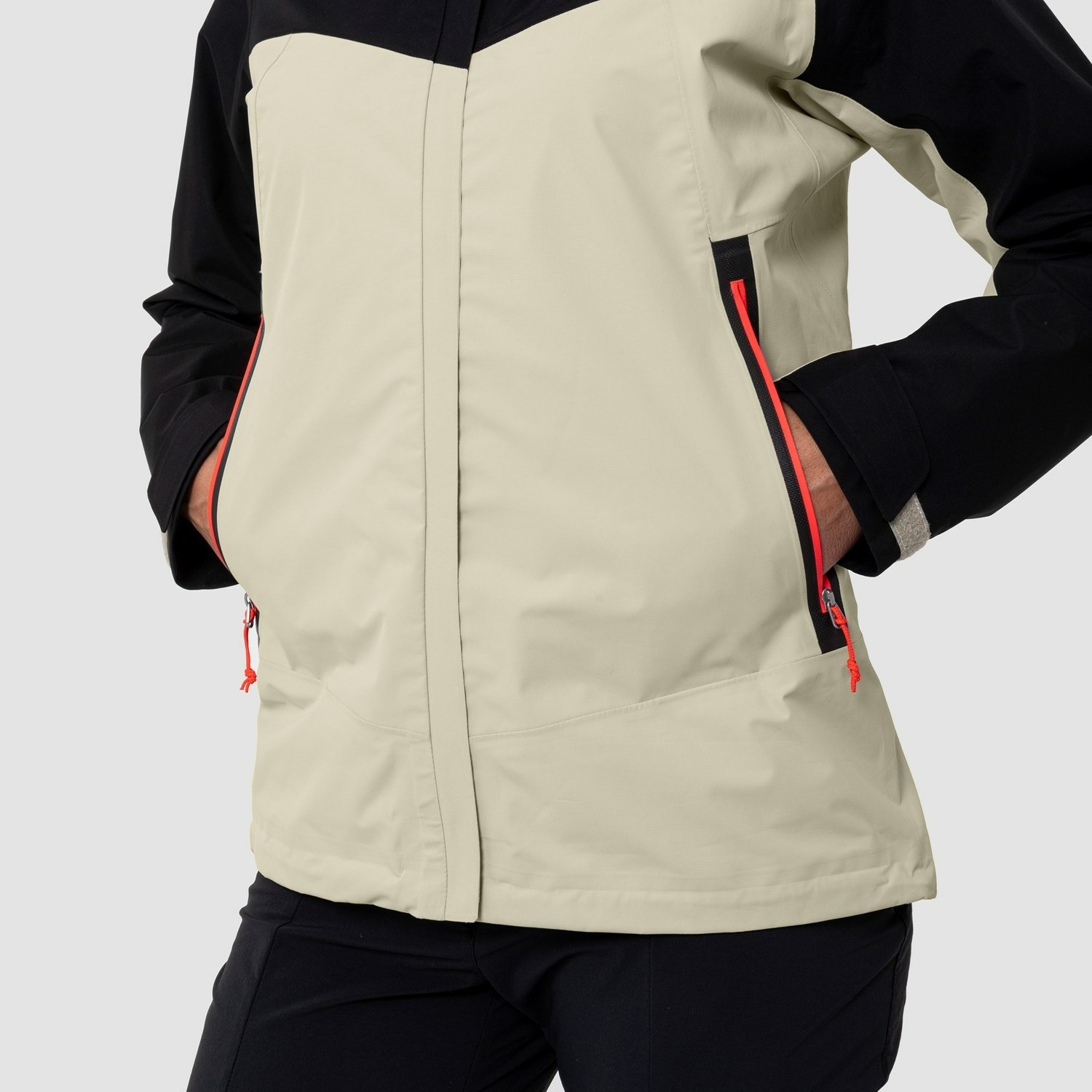 Chaqueta Impermeable Salewa Moiazza GORE-TEX® Mujer Negras Beige | IJ7546189