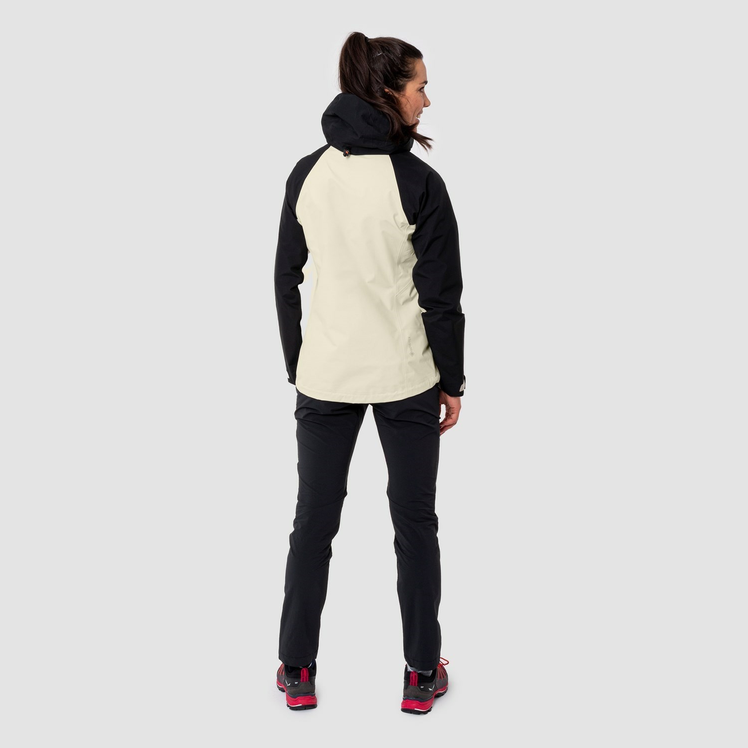 Chaqueta Impermeable Salewa Moiazza GORE-TEX® Mujer Negras Beige | IJ7546189