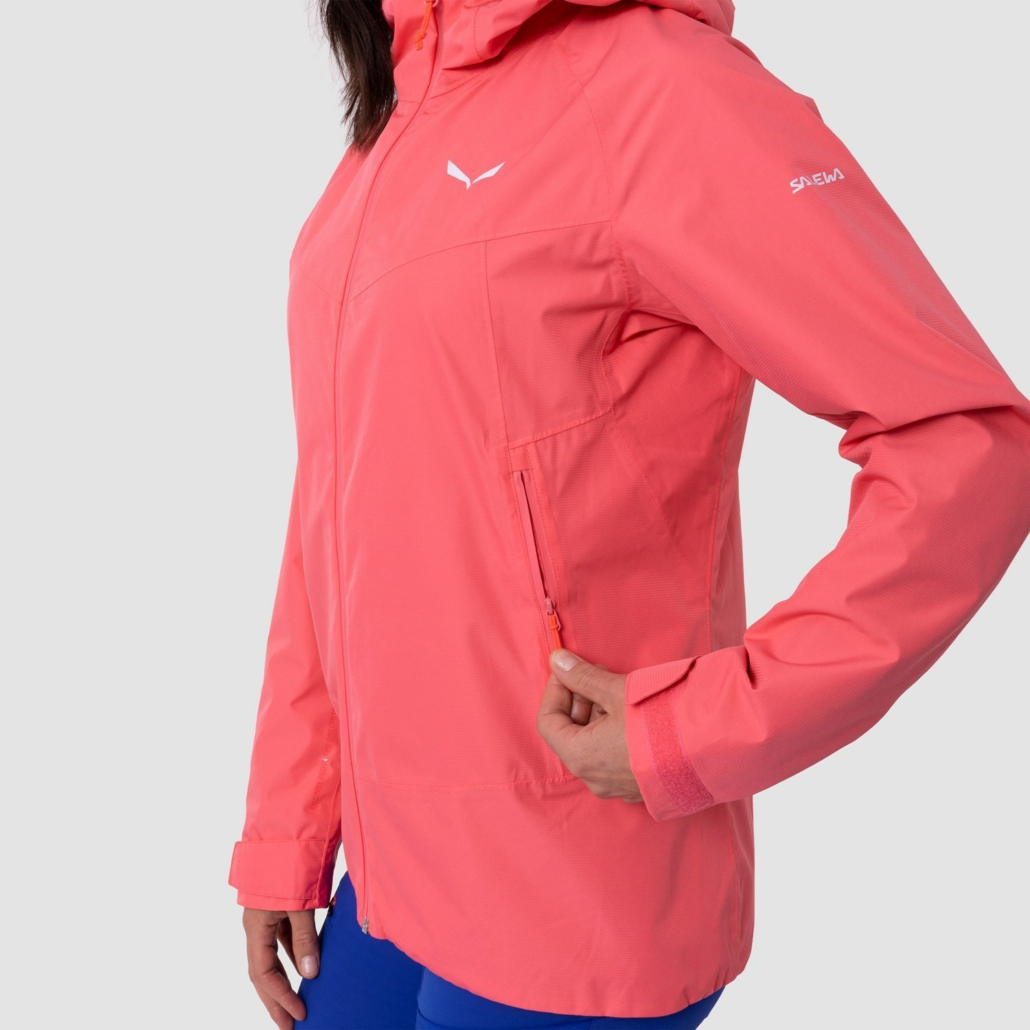 Chaqueta Impermeable Salewa Puez 2L Powertex Chaquetas Mujer Rosas | VA7326941