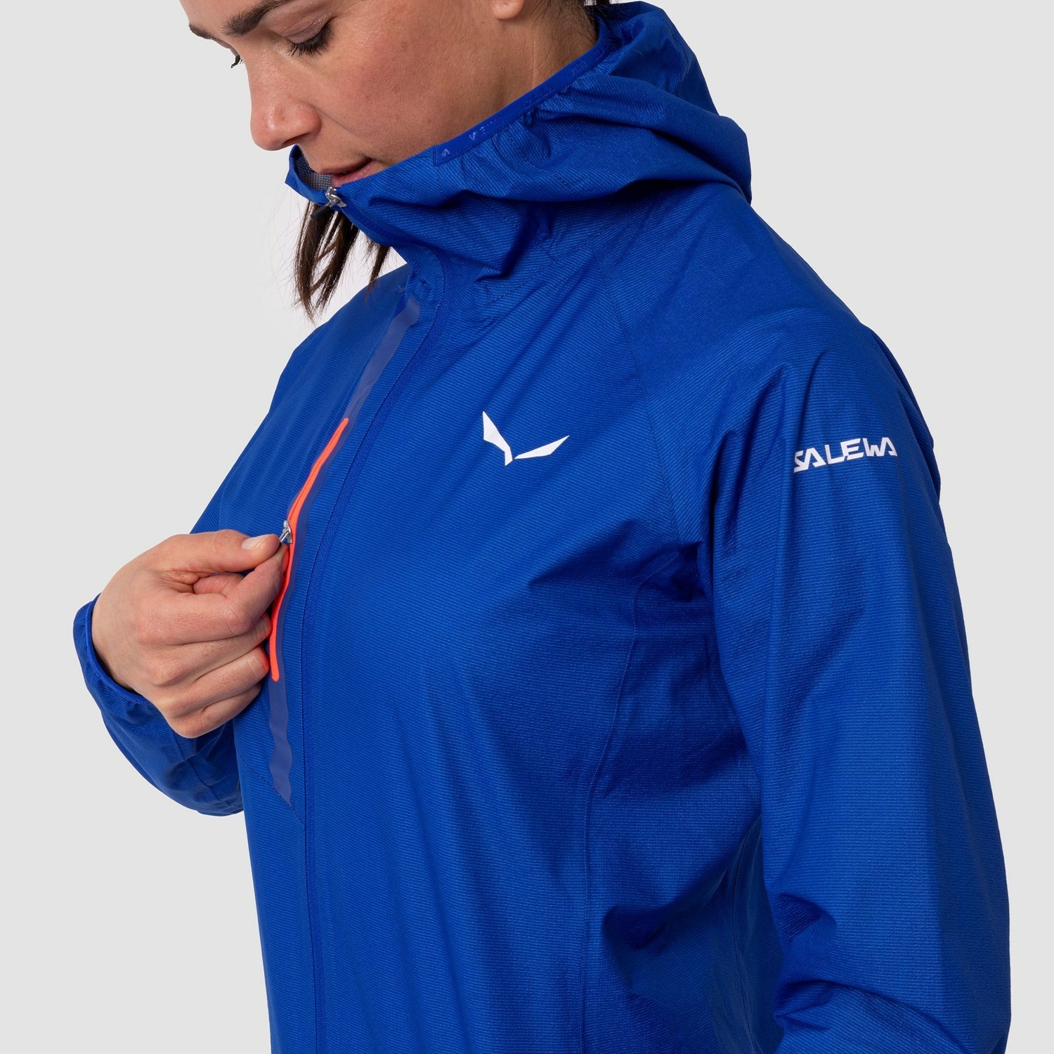 Chaqueta Impermeable Salewa Puez Light Powertex Mujer Azules | KT6195780