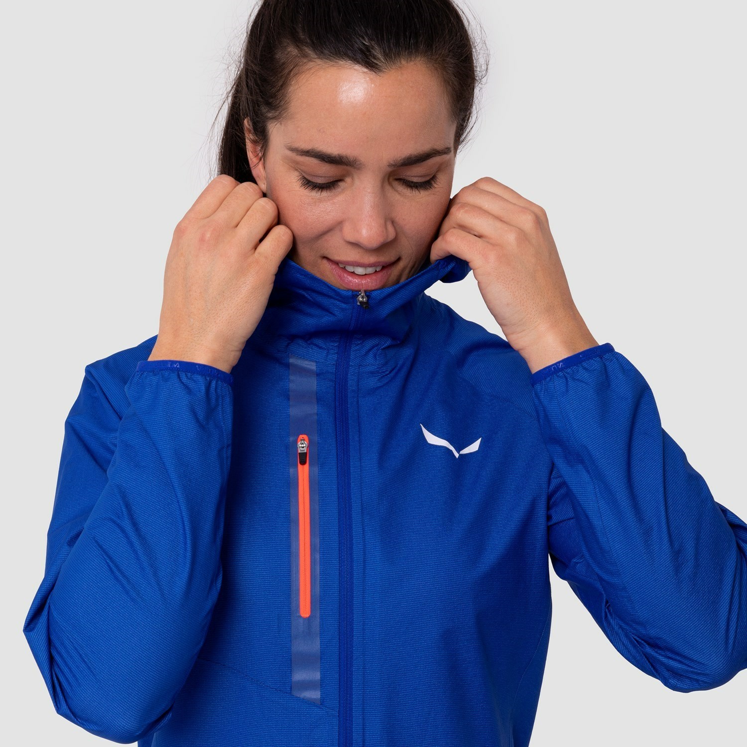 Chaqueta Impermeable Salewa Puez Light Powertex Mujer Azules | KT6195780