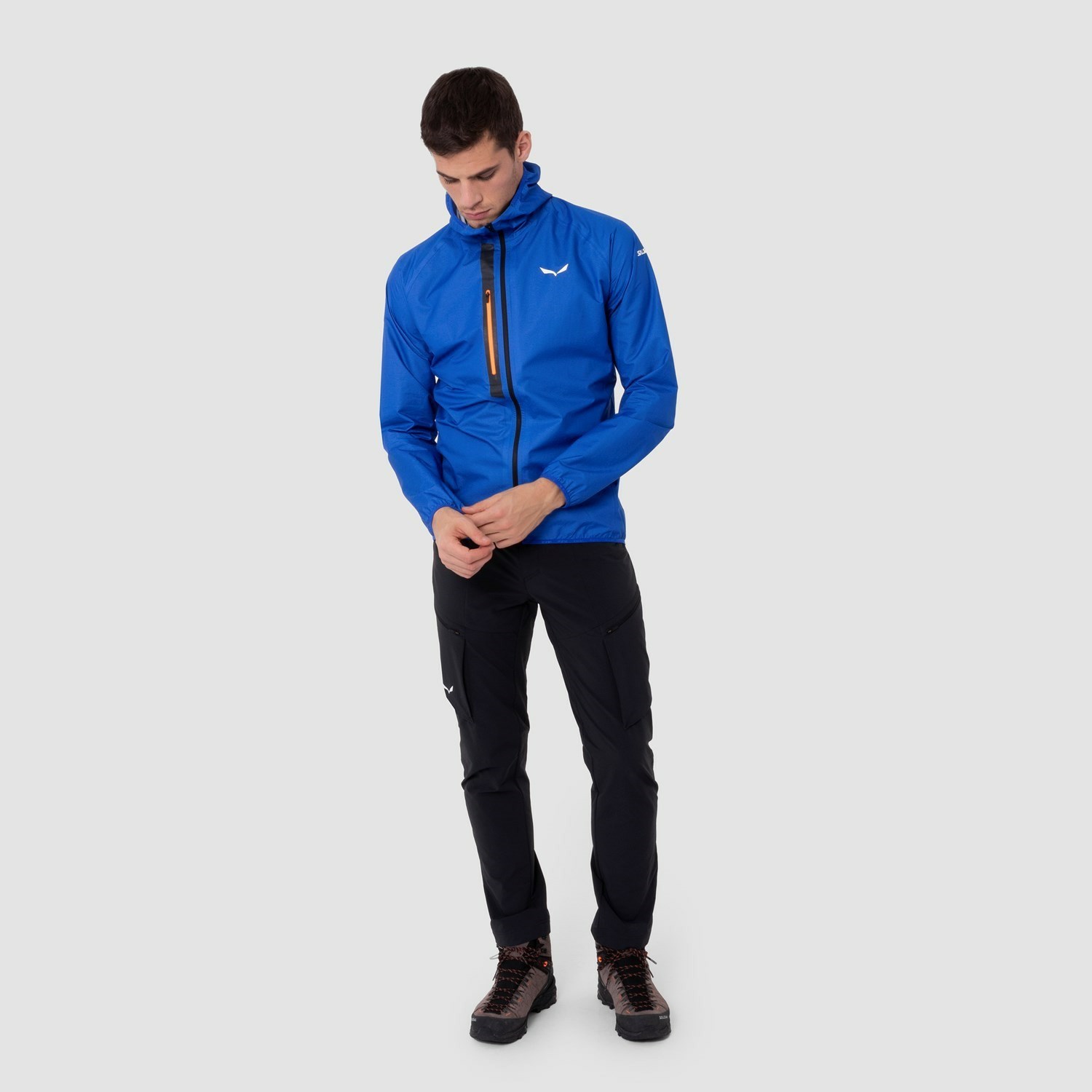 Chaqueta Impermeable Salewa Puez Light Powertex Hombre Azules | RC0645329