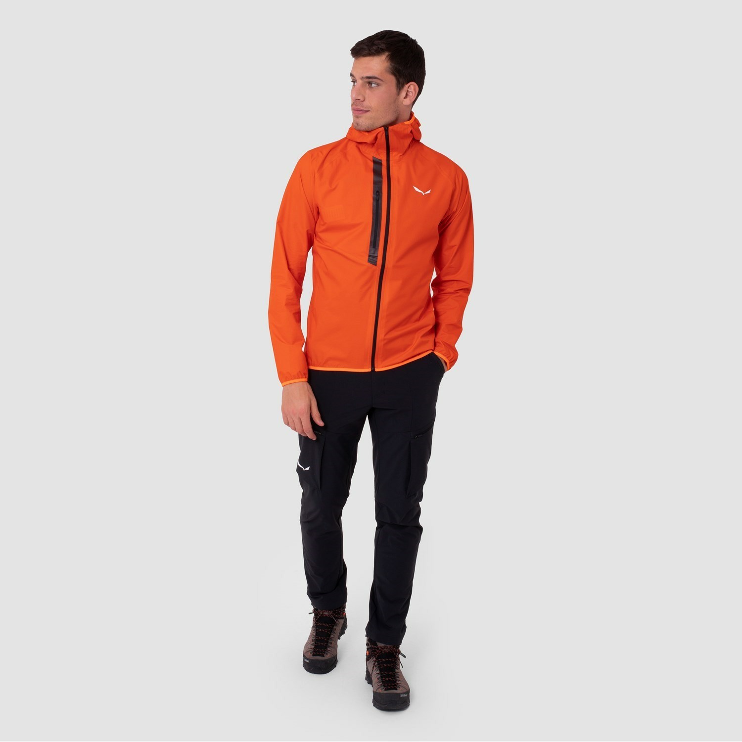 Chaqueta Impermeable Salewa Puez Light Powertex Hombre Naranjas | ZT6290175