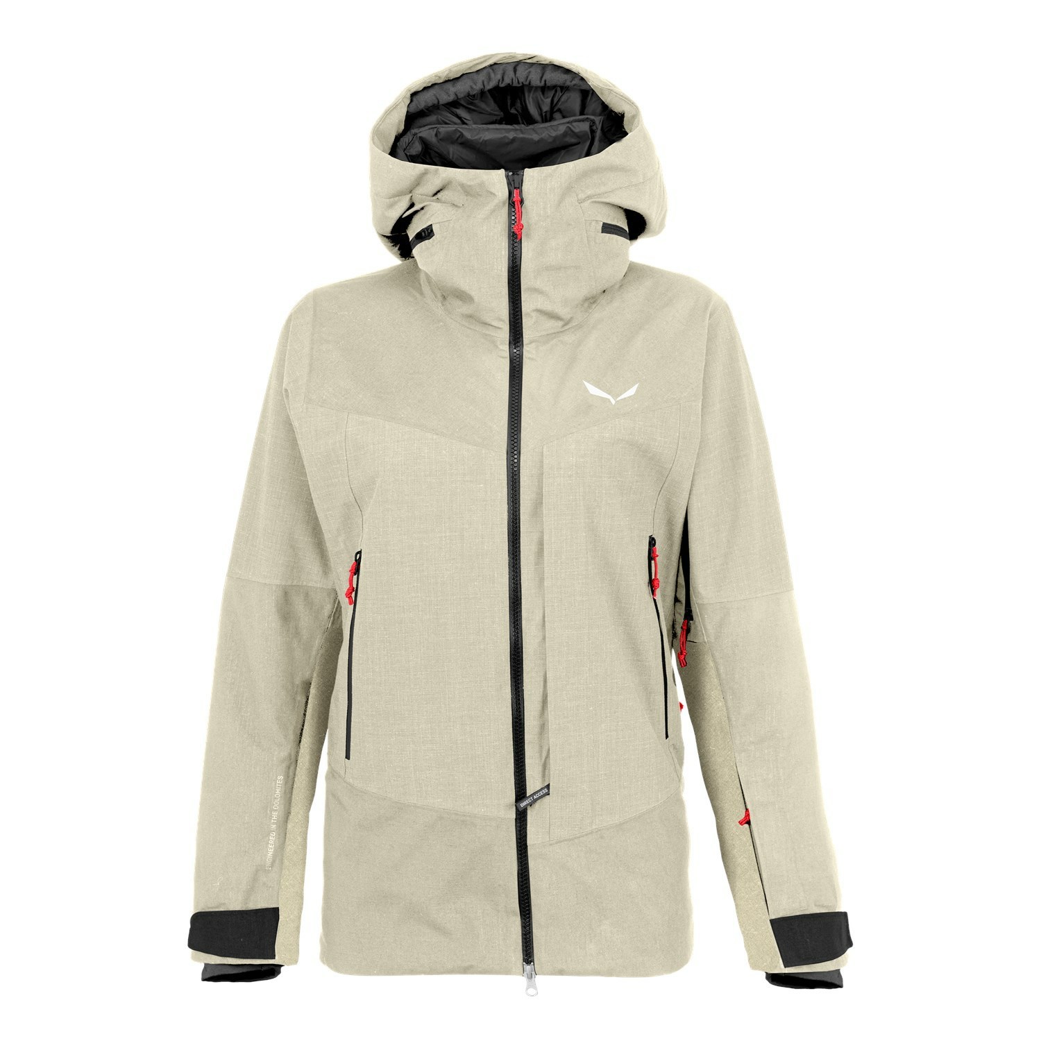 Chaqueta Impermeable Salewa Sella 2 Layers Powertex Tirolwool® Responsive Mujer Beige | RK3502948