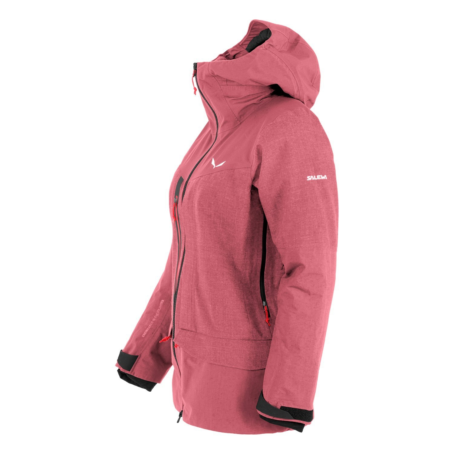 Chaqueta Impermeable Salewa Sella Ski 3 Layers Powertex Responsive Mujer Rosas | US0125976