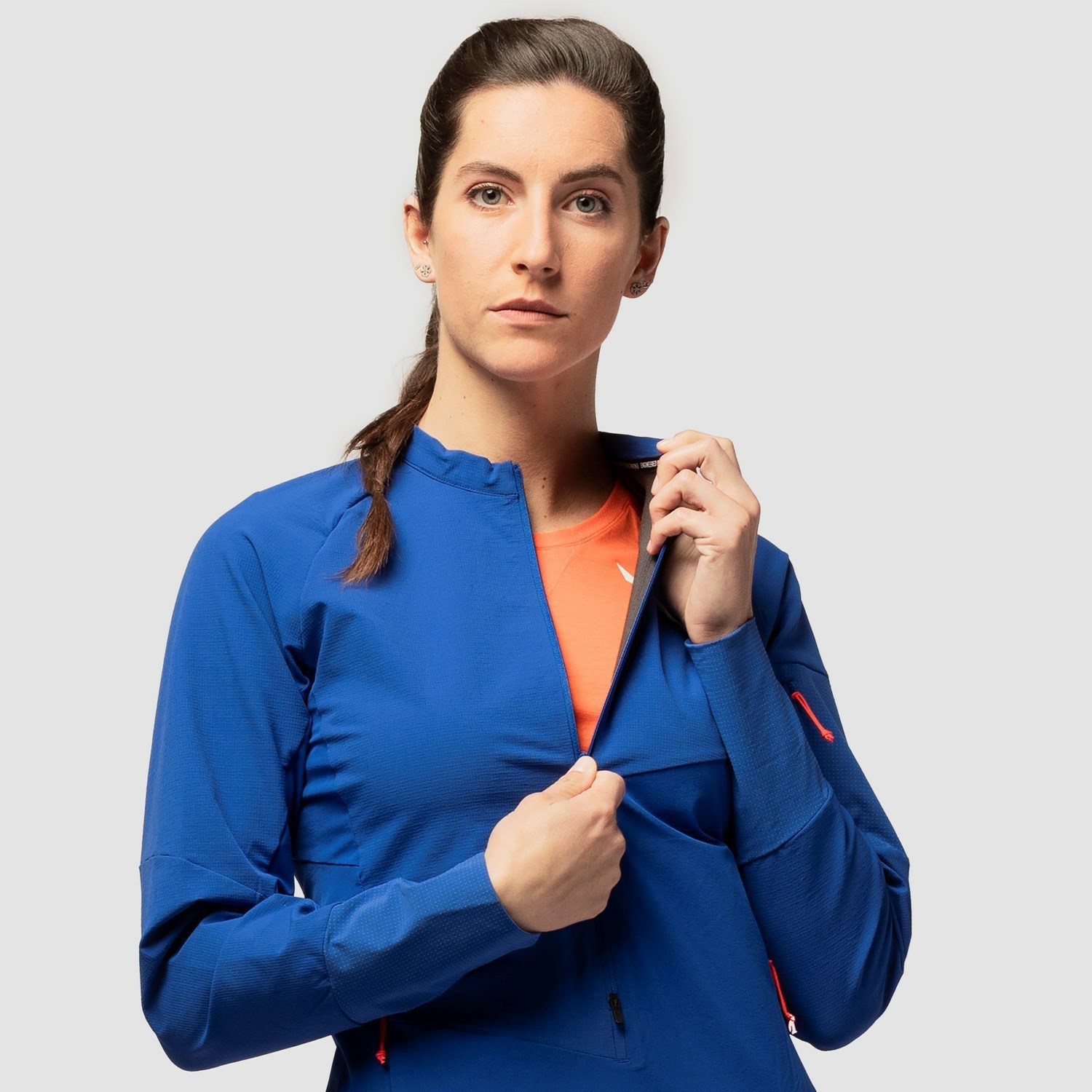 Chaqueta Softshell Salewa Agner Durastretch Anorak Mujer Azules | MI1398045