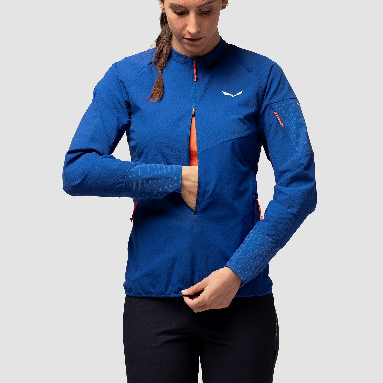 Chaqueta Softshell Salewa Agner Durastretch Anorak Mujer Azules | MI1398045