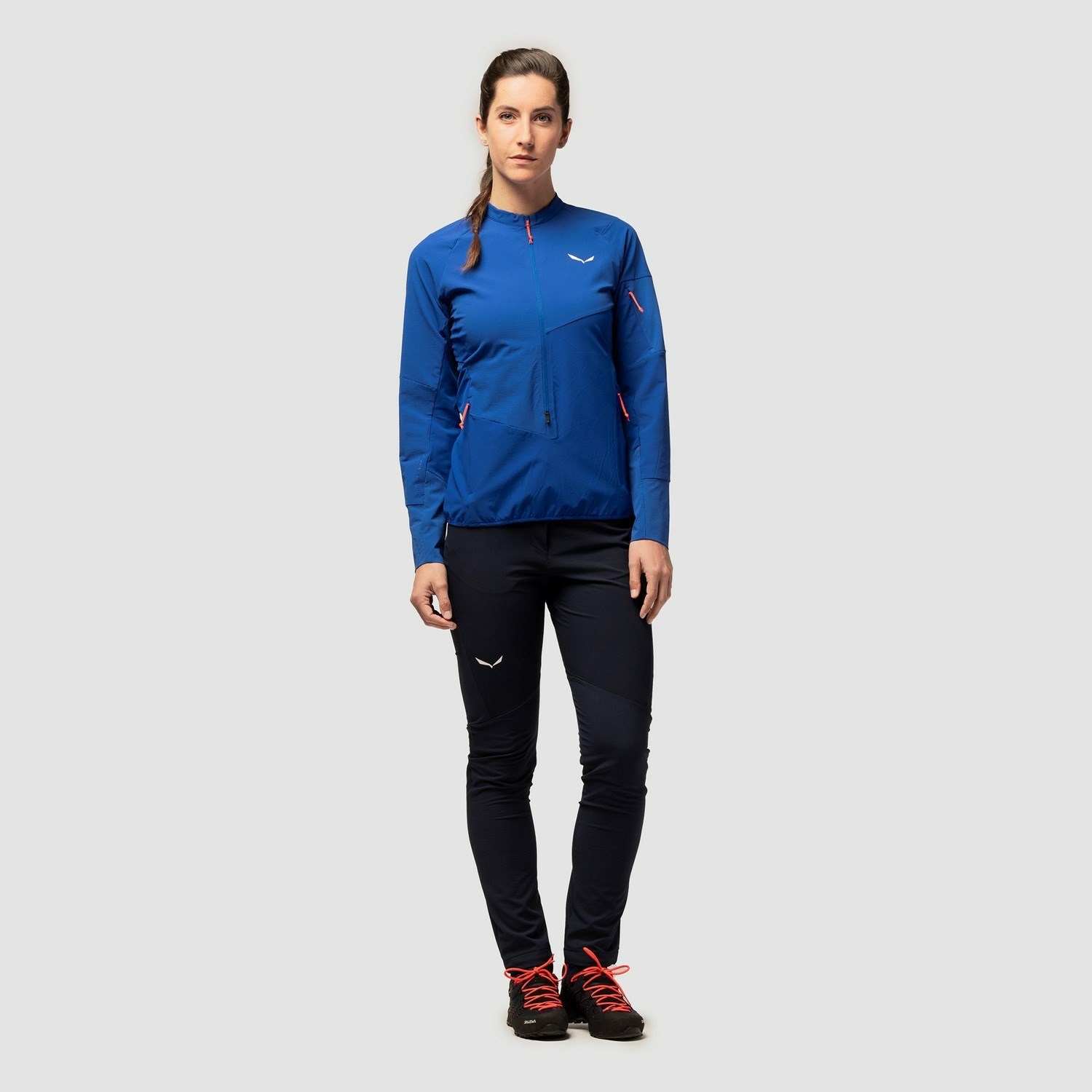 Chaqueta Softshell Salewa Agner Durastretch Anorak Mujer Azules | MI1398045