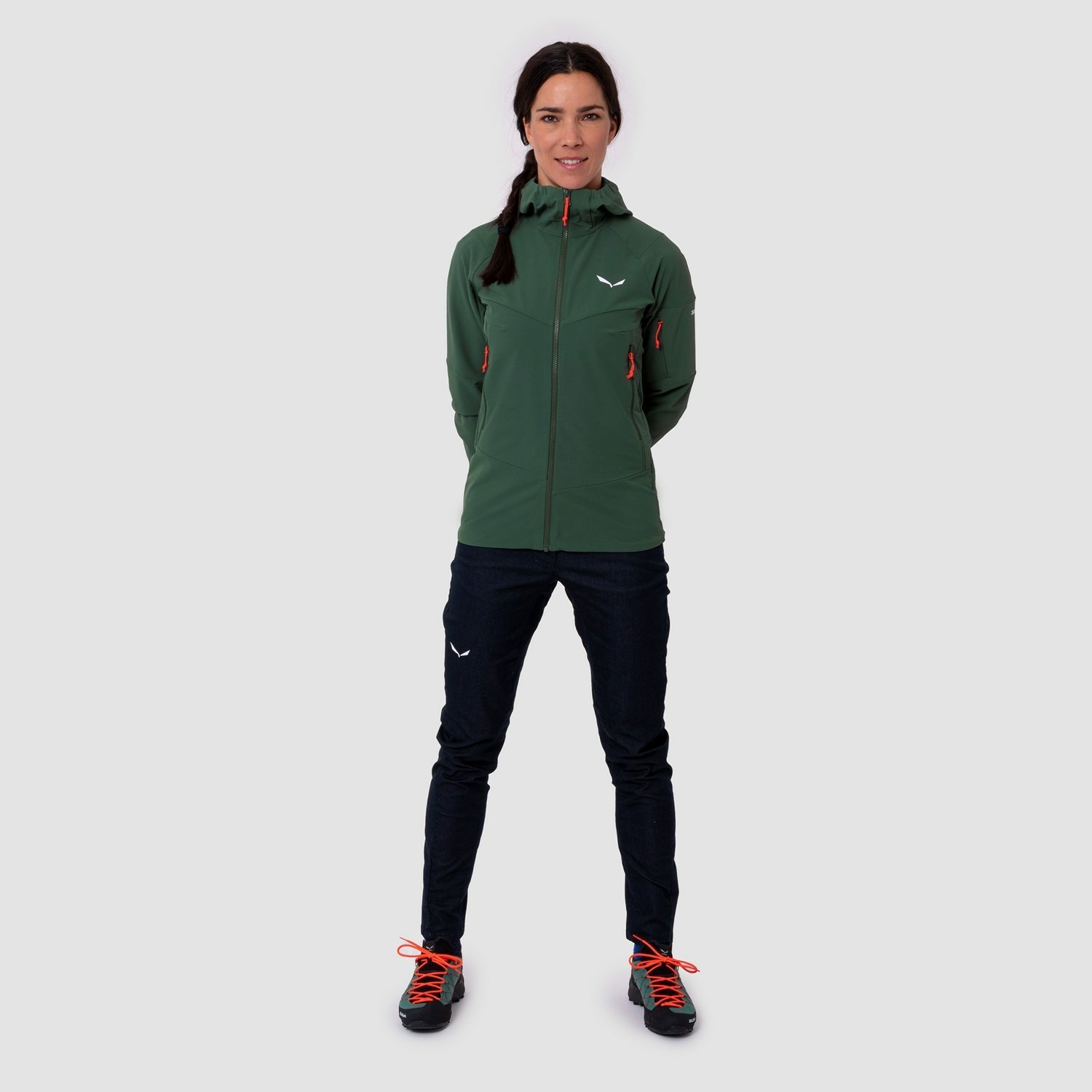 Chaqueta Softshell Salewa Agner Durastretch Chaquetas Mujer Verde | QM0521863