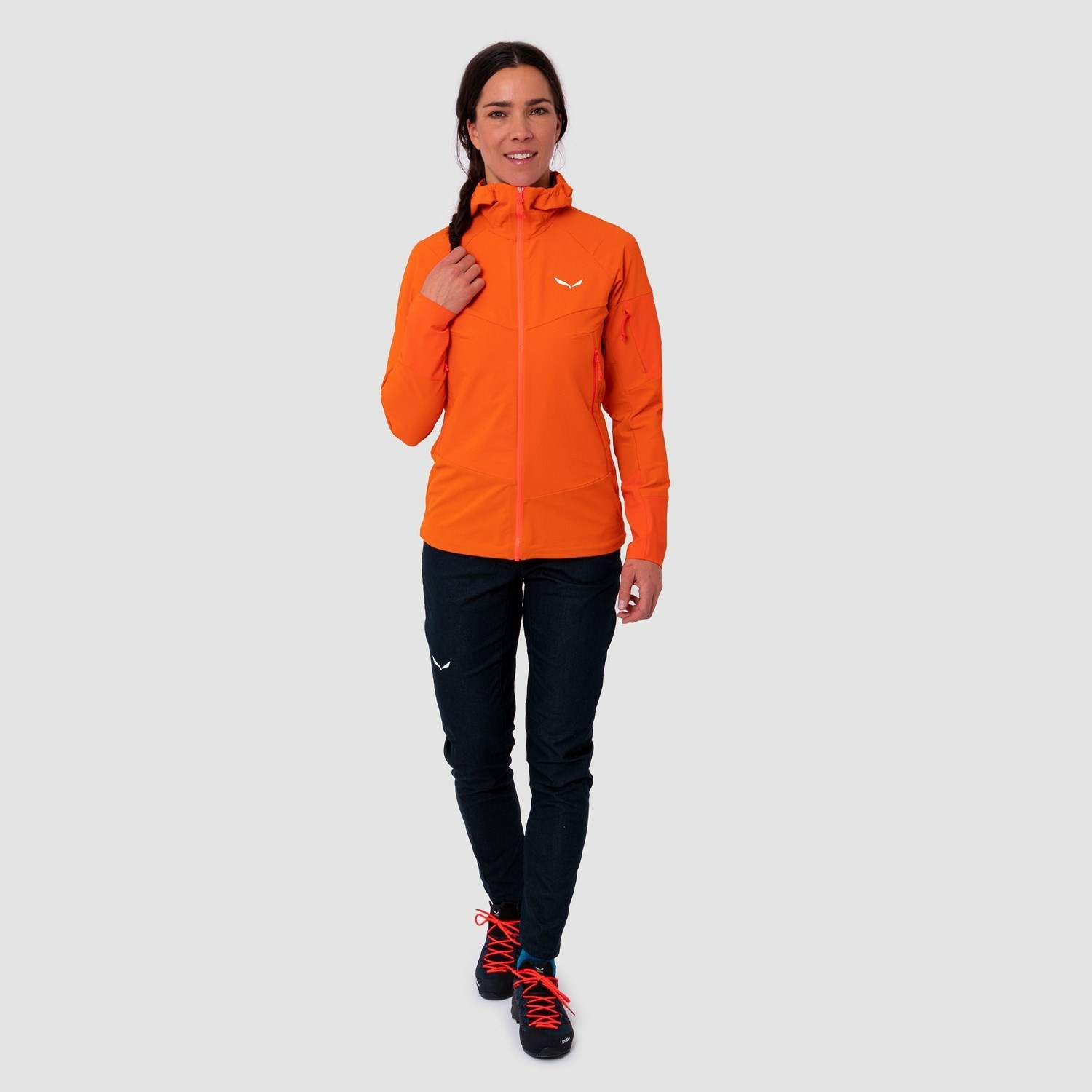 Chaqueta Softshell Salewa Agner Durastretch Chaquetas Mujer Naranjas | QZ2375609