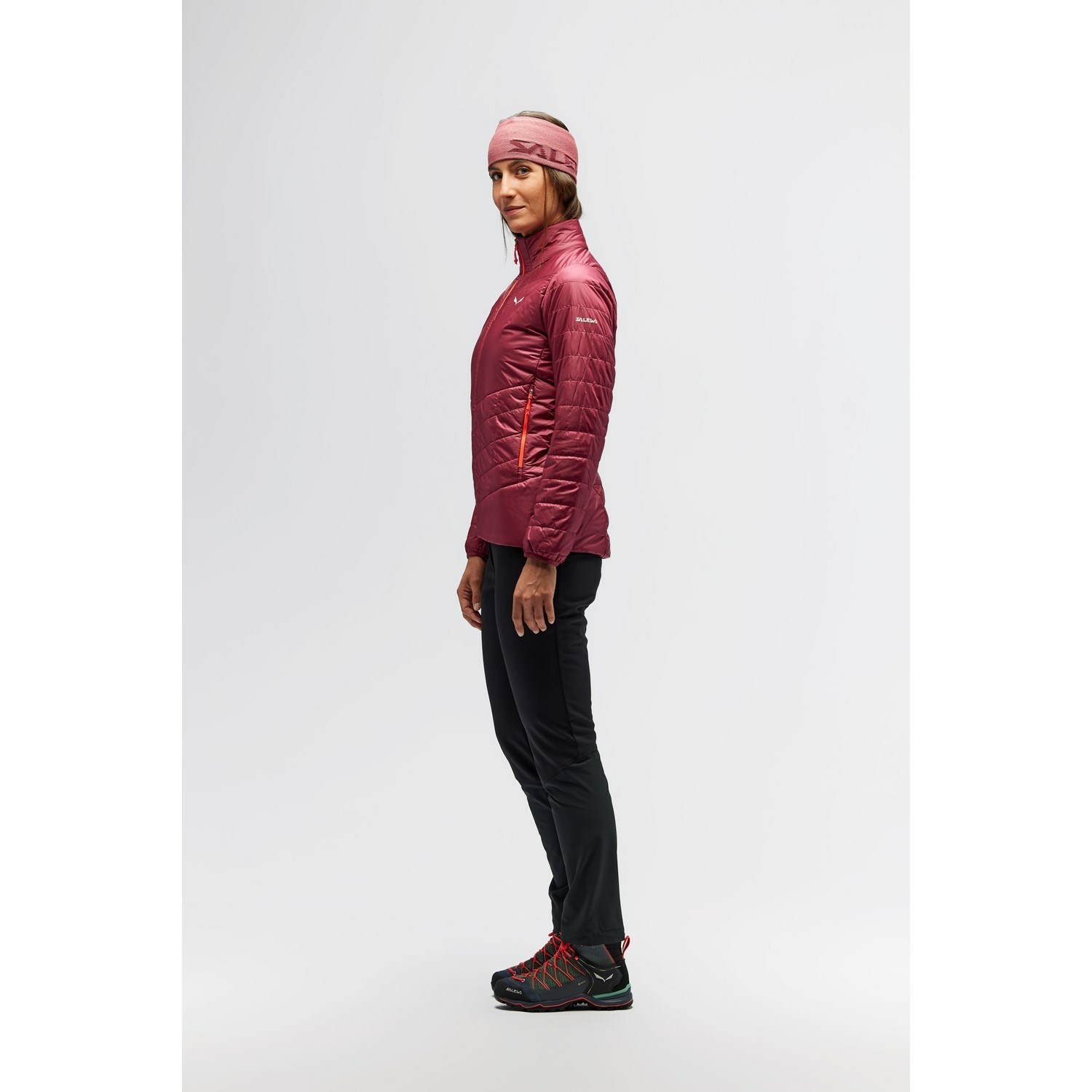 Chaqueta Softshell Salewa Nemesis TirolWool Chaquetas Mujer Rojas | LI5419820