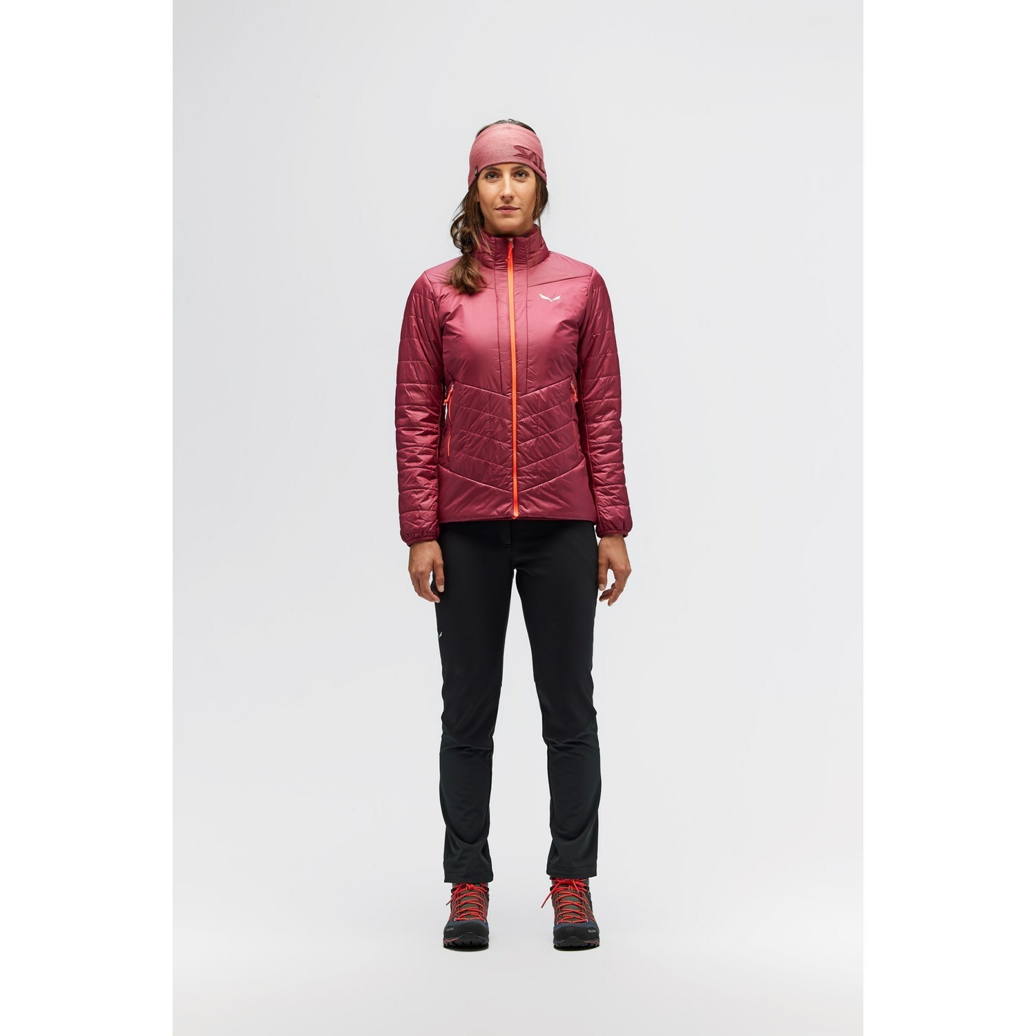 Chaqueta Softshell Salewa Nemesis TirolWool Chaquetas Mujer Rojas | LI5419820