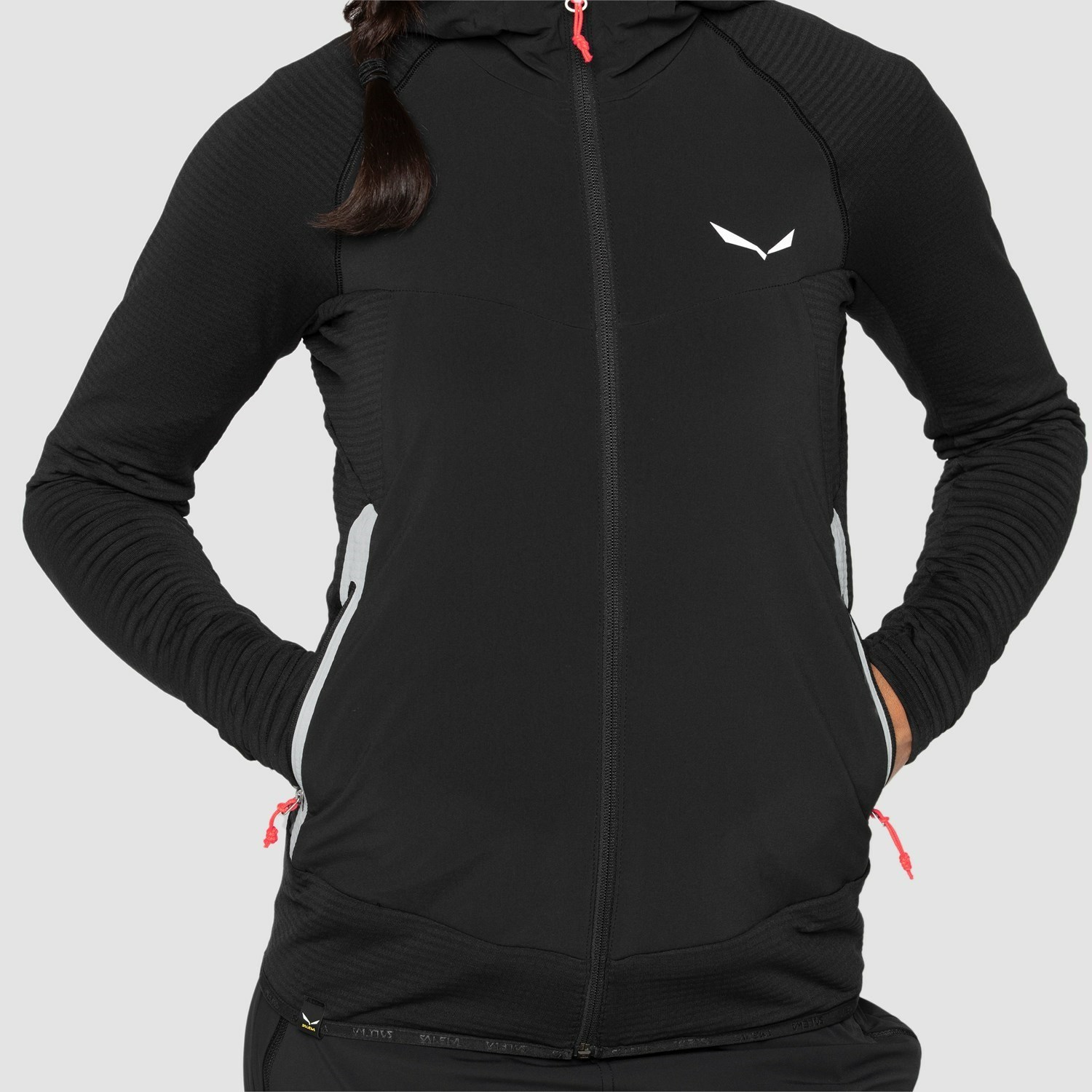 Chaqueta Softshell Salewa Rolle Polarlite Responsive Mujer Negras | WE5376028