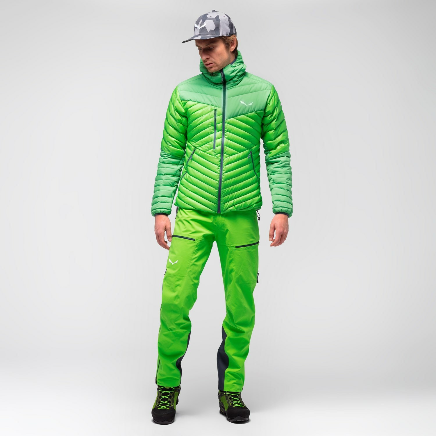 Chaquetas Aislantes Salewa Ortles Light 2 RDS Down Encapuchado Hombre Verde | WY2470193