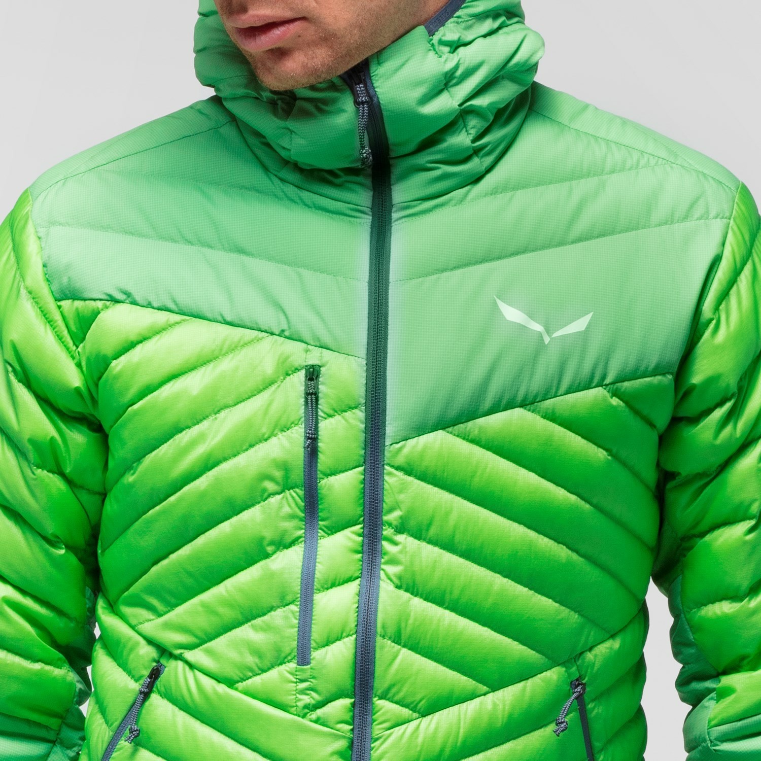 Chaquetas Aislantes Salewa Ortles Light 2 RDS Down Encapuchado Hombre Verde | WY2470193