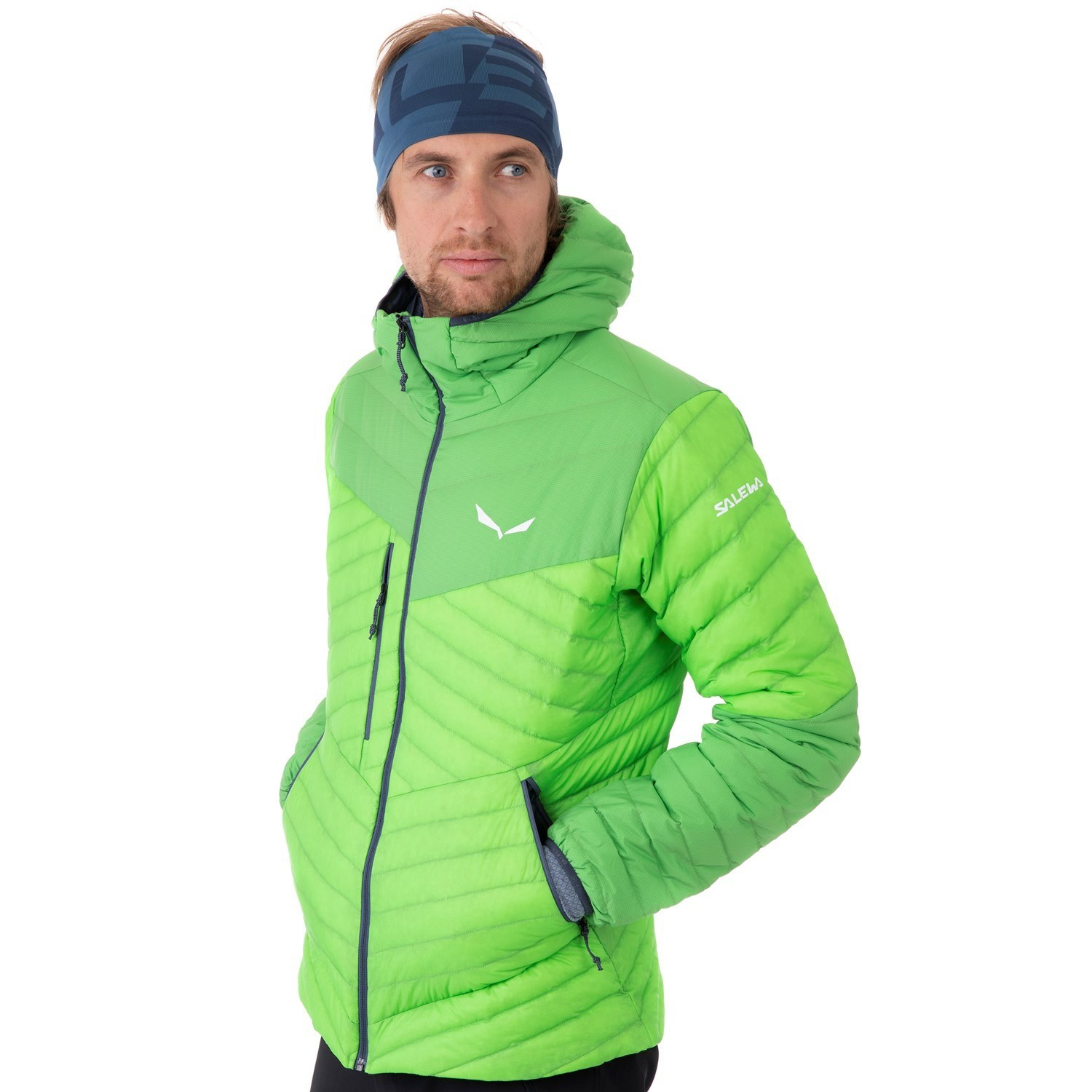 Chaquetas Aislantes Salewa Ortles Light 2 RDS Down Encapuchado Hombre Verde | WY2470193