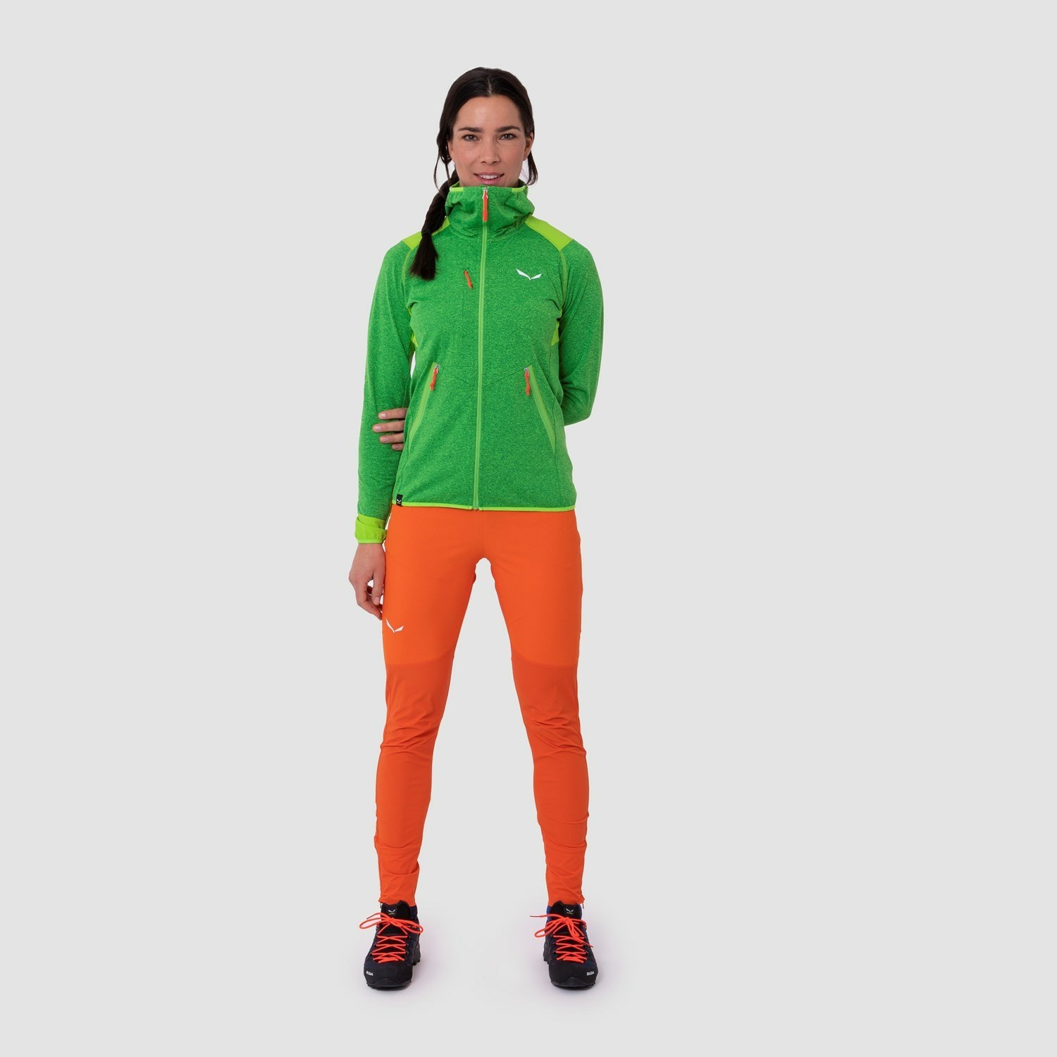 Pantalon Softshell Salewa Agner Durastretch Tights Mujer Naranjas | EH3025147