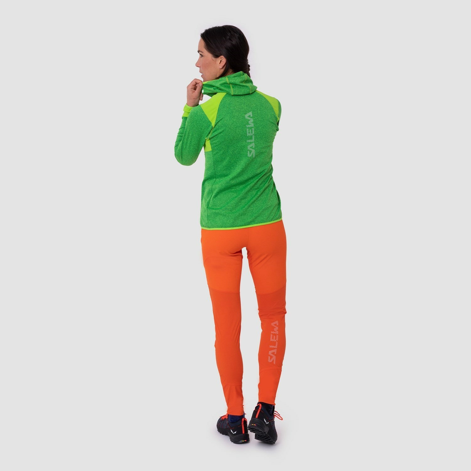 Pantalon Softshell Salewa Agner Durastretch Tights Mujer Naranjas | EH3025147