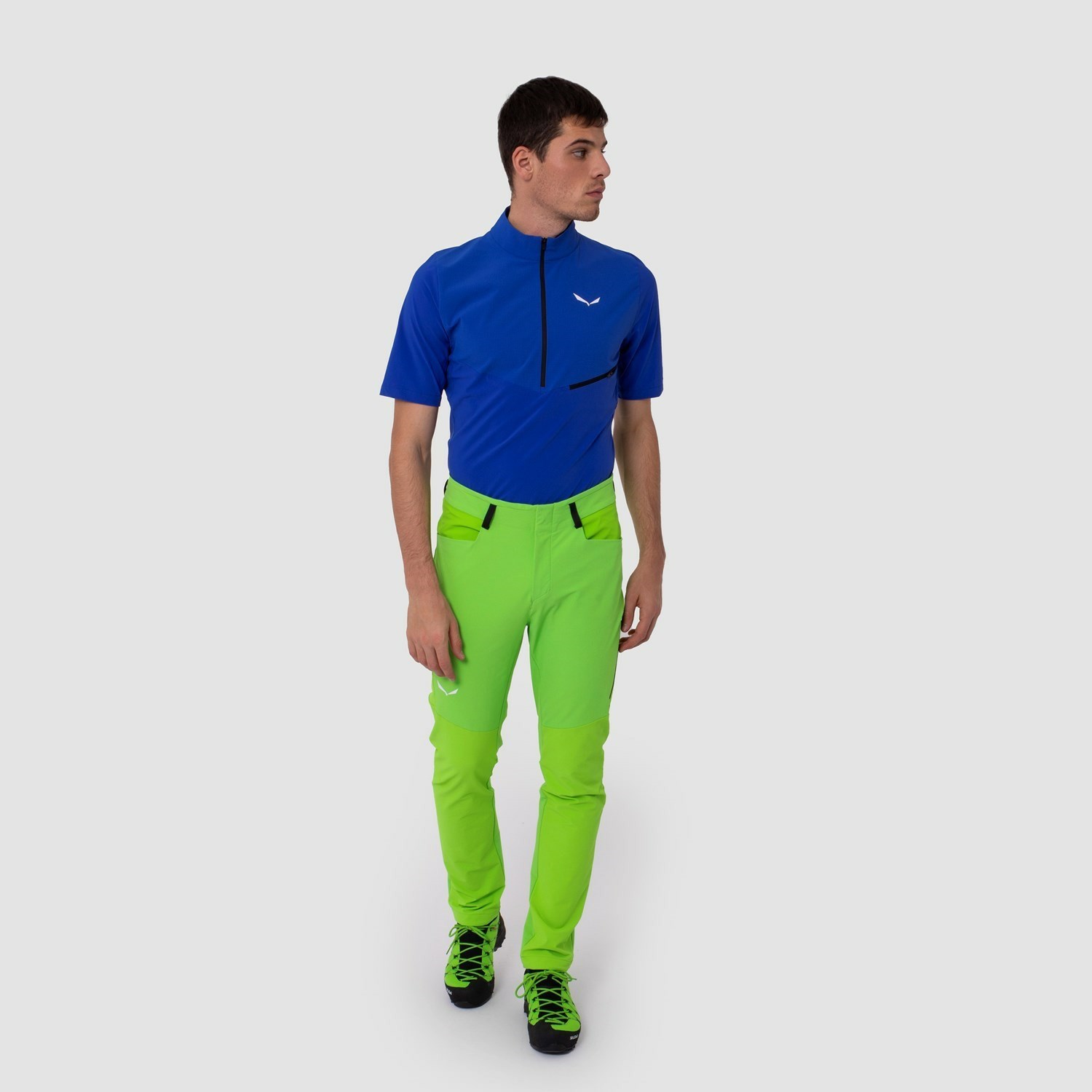 Pantalon Softshell Salewa Agner Durastretch Hombre Verde | JH0192785