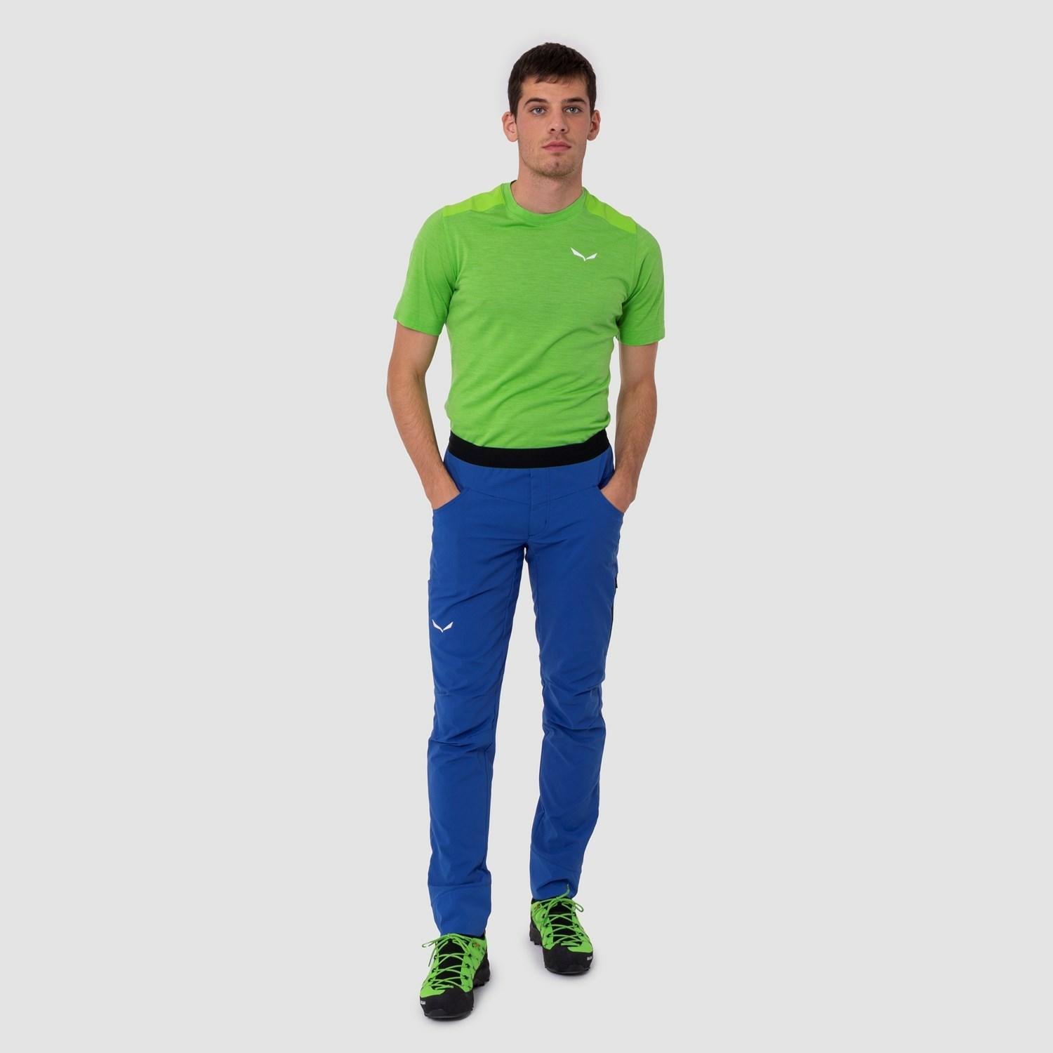 Pantalon Softshell Salewa Agner Light Durastretch Hombre Azules | BQ5480926