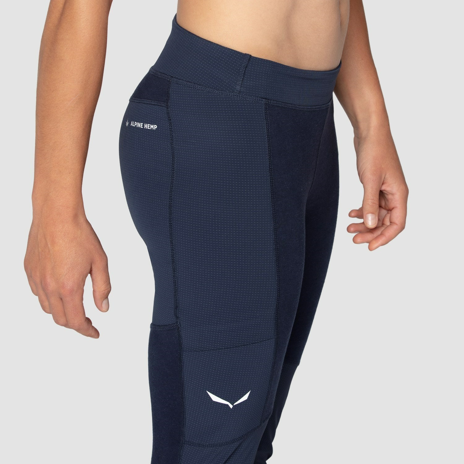 Pantalon Softshell Salewa Alpine Hemp Tights Mujer Azul Marino | OU9407652