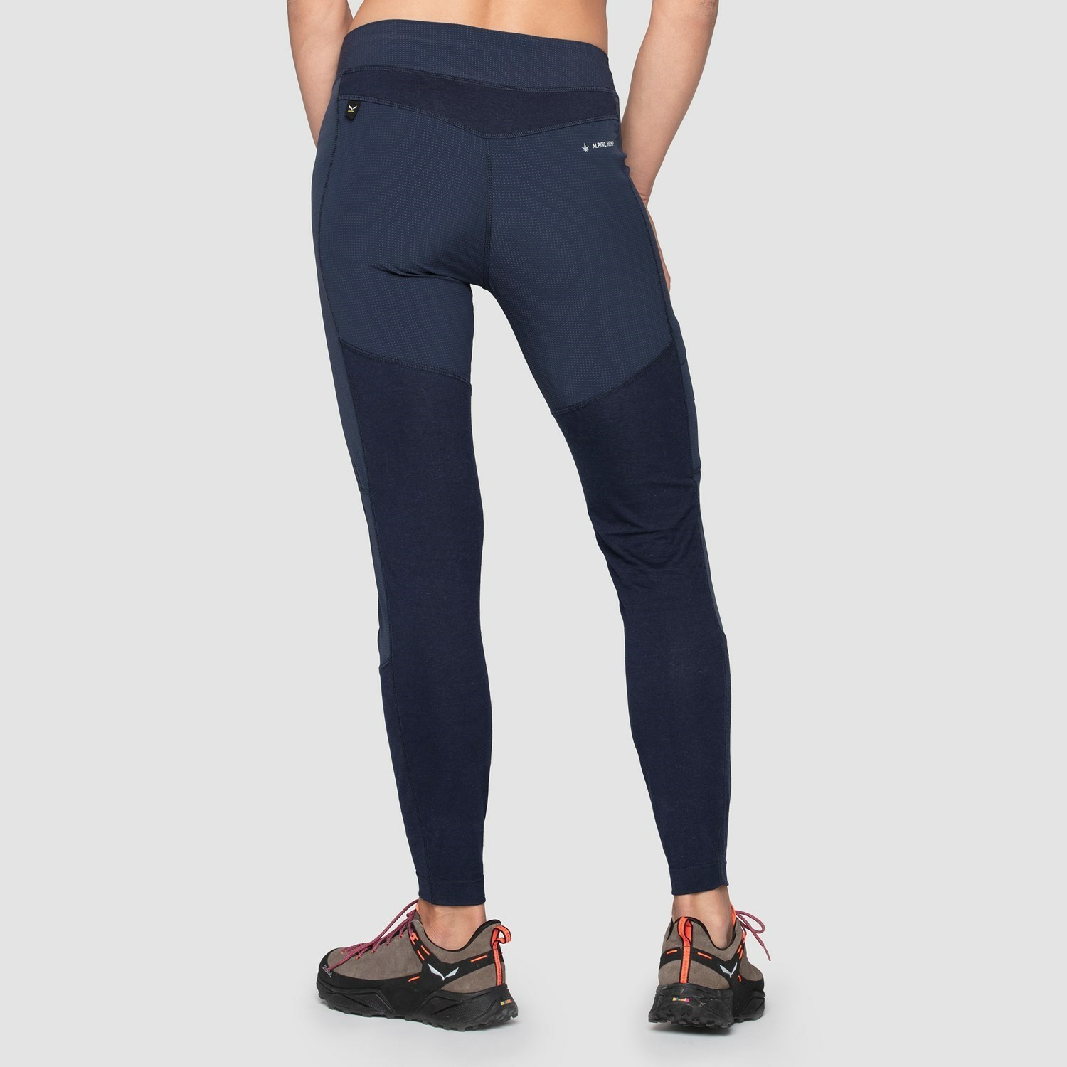 Pantalon Softshell Salewa Alpine Hemp Tights Mujer Azul Marino | OU9407652