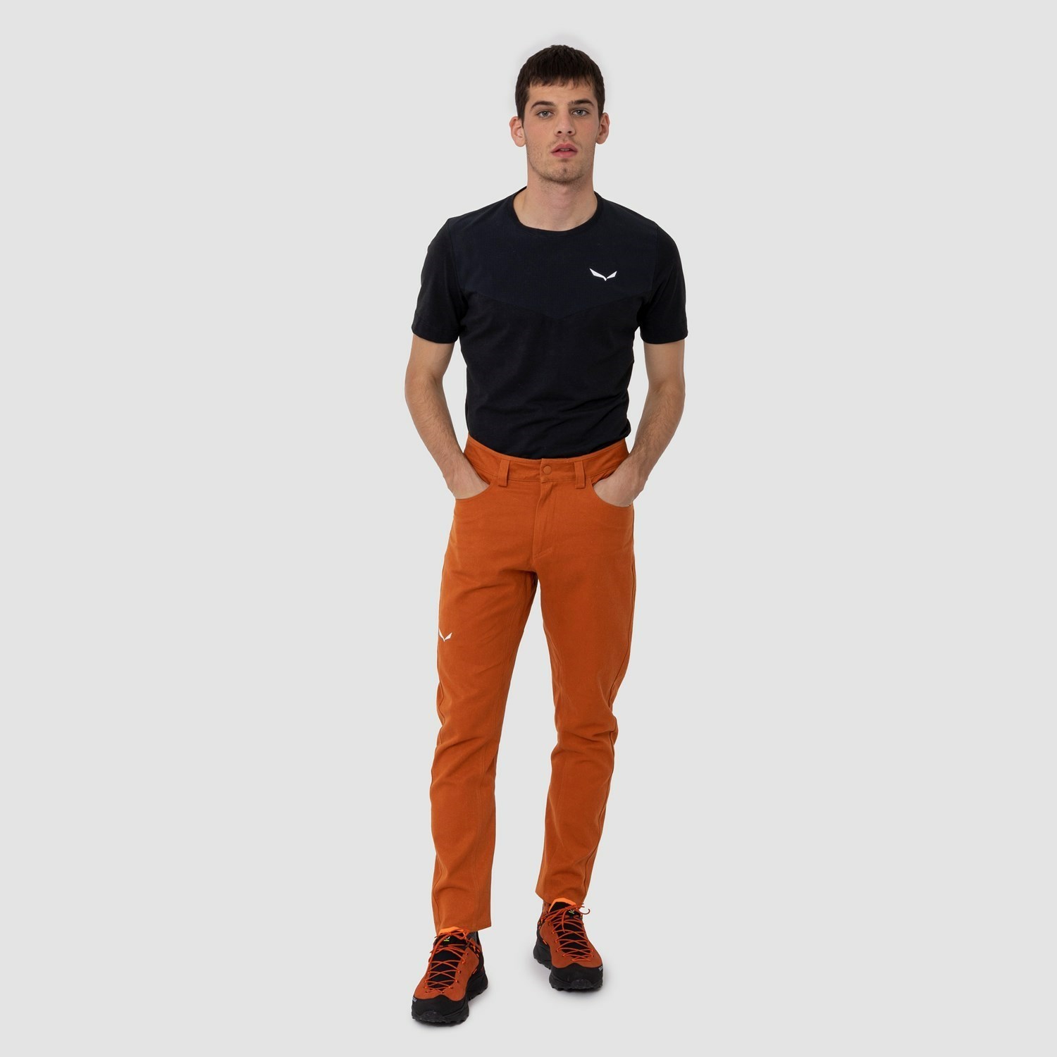 Pantalon Softshell Salewa Fanes Hemp Hombre Naranjas | KP5918367