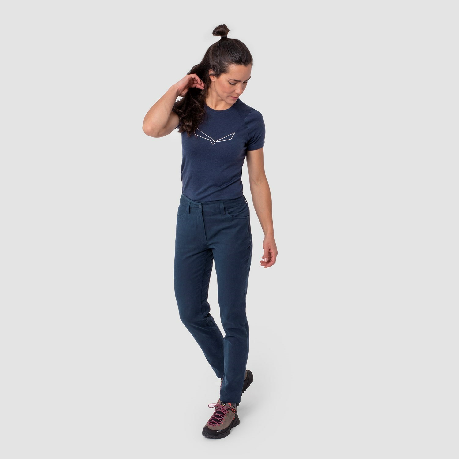 Pantalon Softshell Salewa Fanes Hemp Mujer Azules | RK4895076