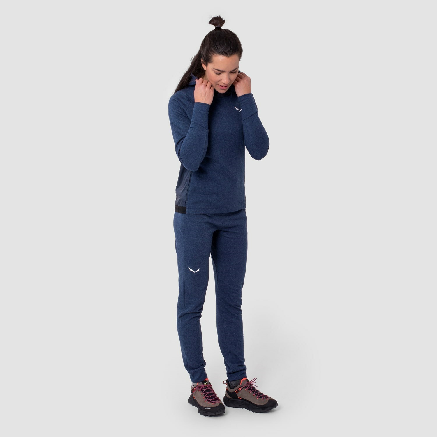 Pantalon Softshell Salewa Fanes Merino Mujer Azul Marino | YW6270158