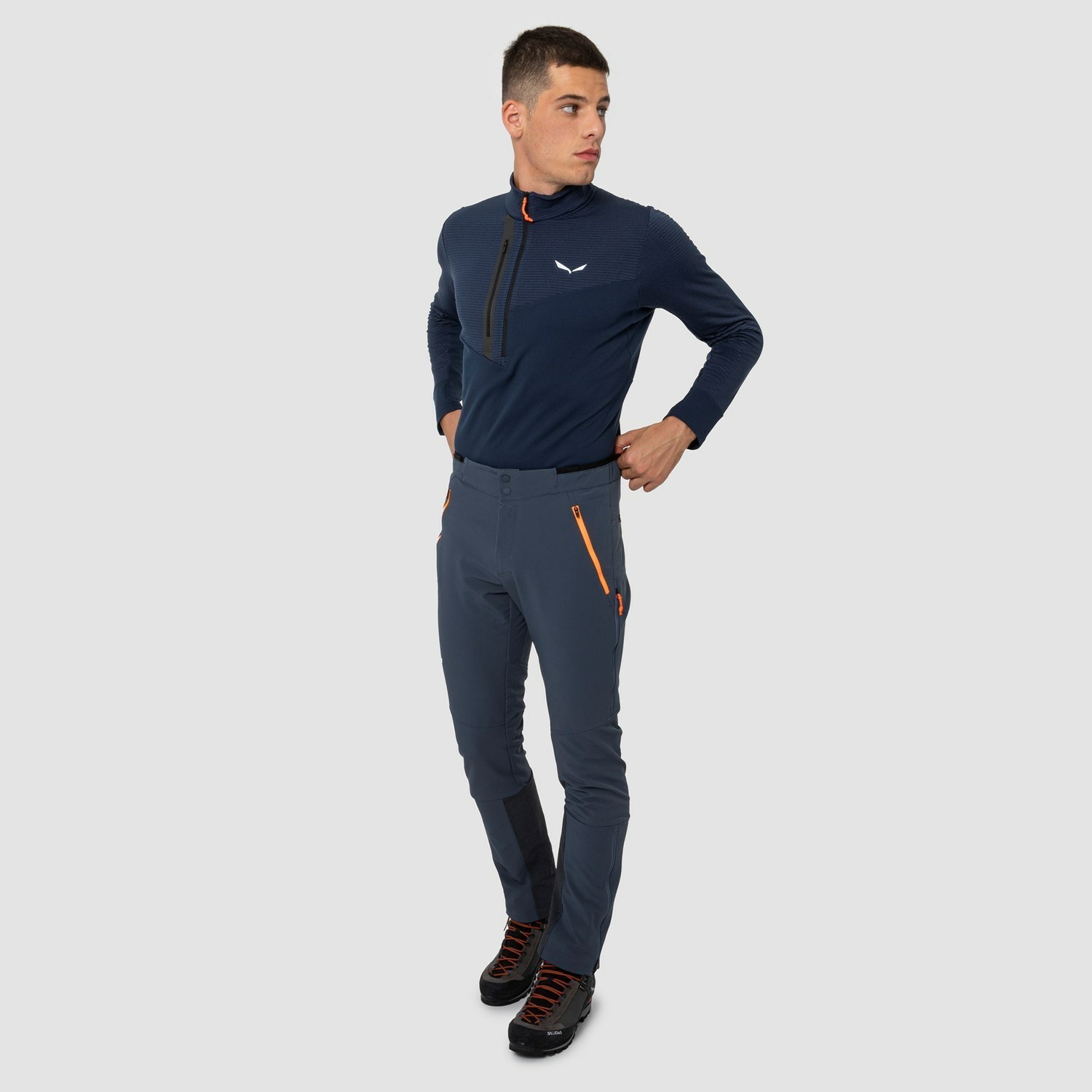 Pantalon Softshell Salewa Lagorai Durastretch Hombre Azul Marino | JF0385219