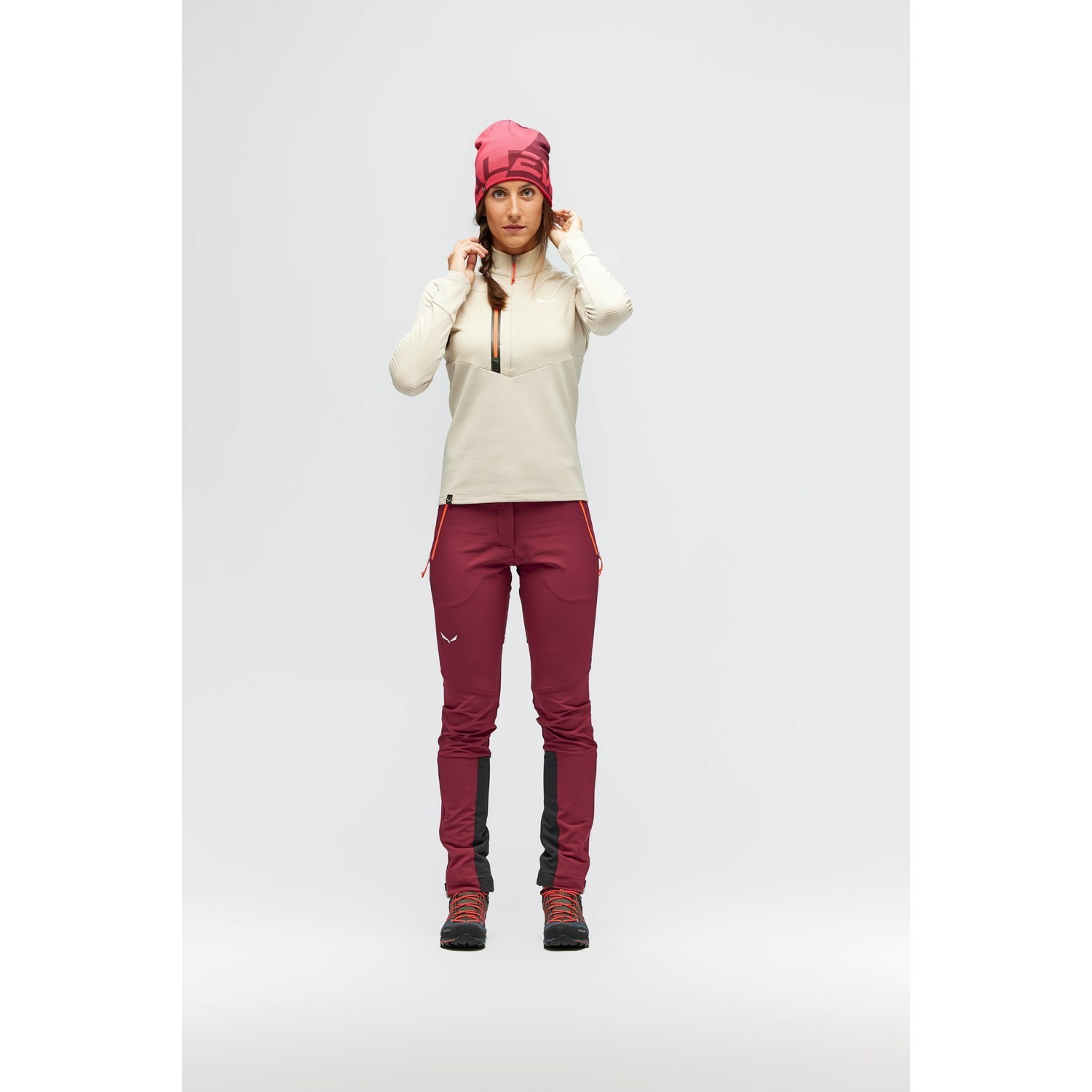 Pantalon Softshell Salewa Lagorai Durastretch Mujer Rojas | XS9580436