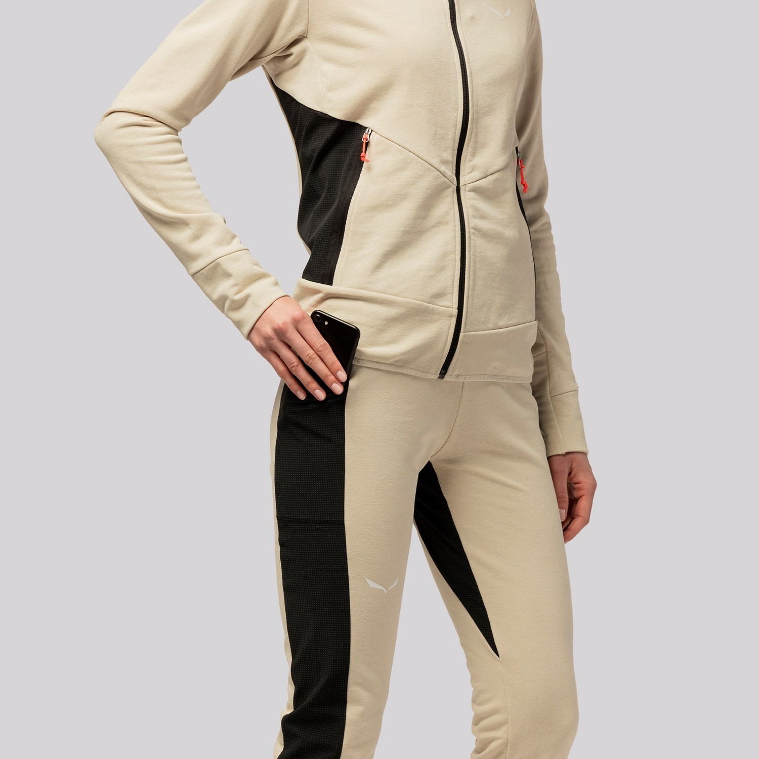 Pantalon Softshell Salewa Lavaredo Hemp Train Mujer Beige Negras | ME5142739