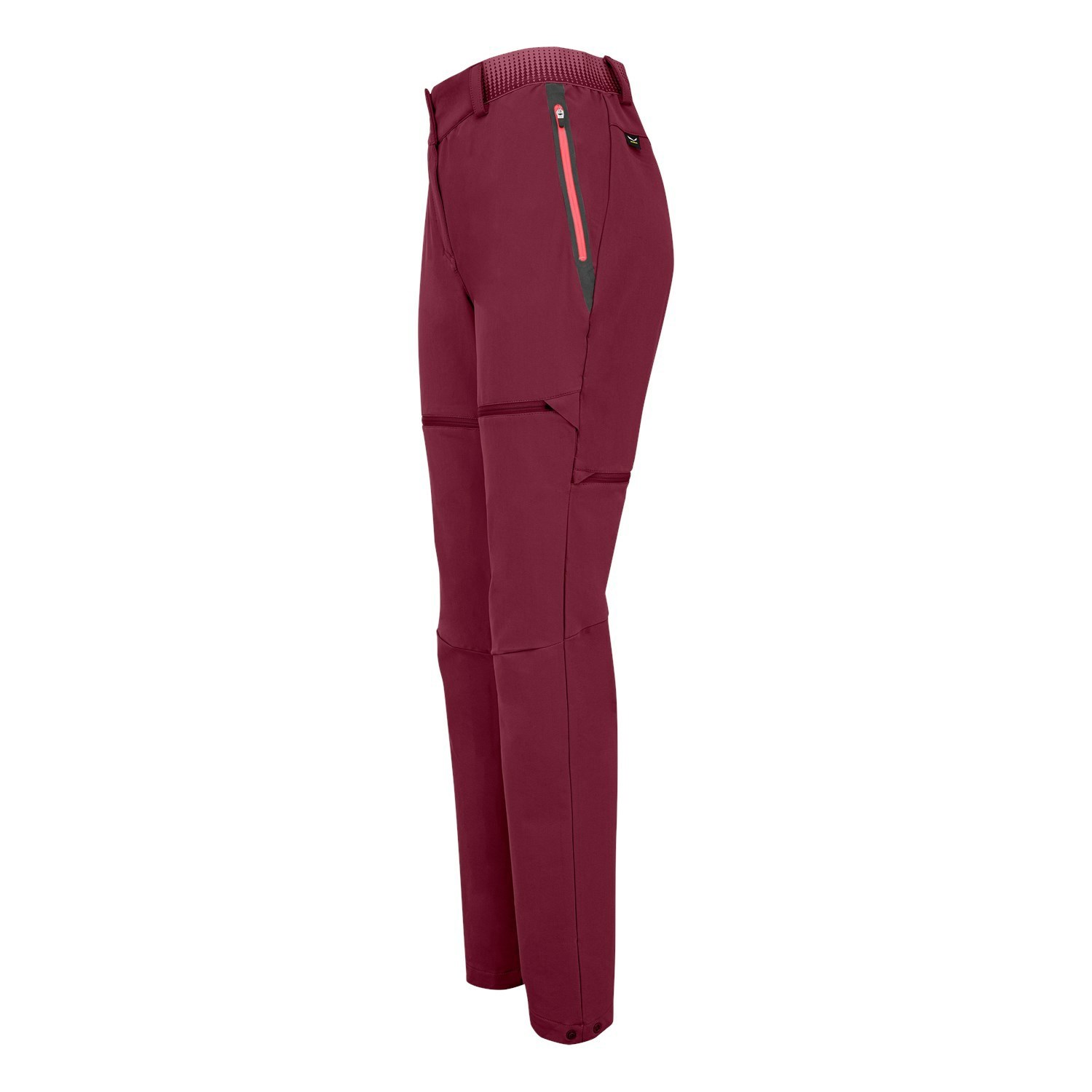 Pantalon Softshell Salewa Pedroc 2 Durastretch Zip Off Mujer Rojas | KR7145806