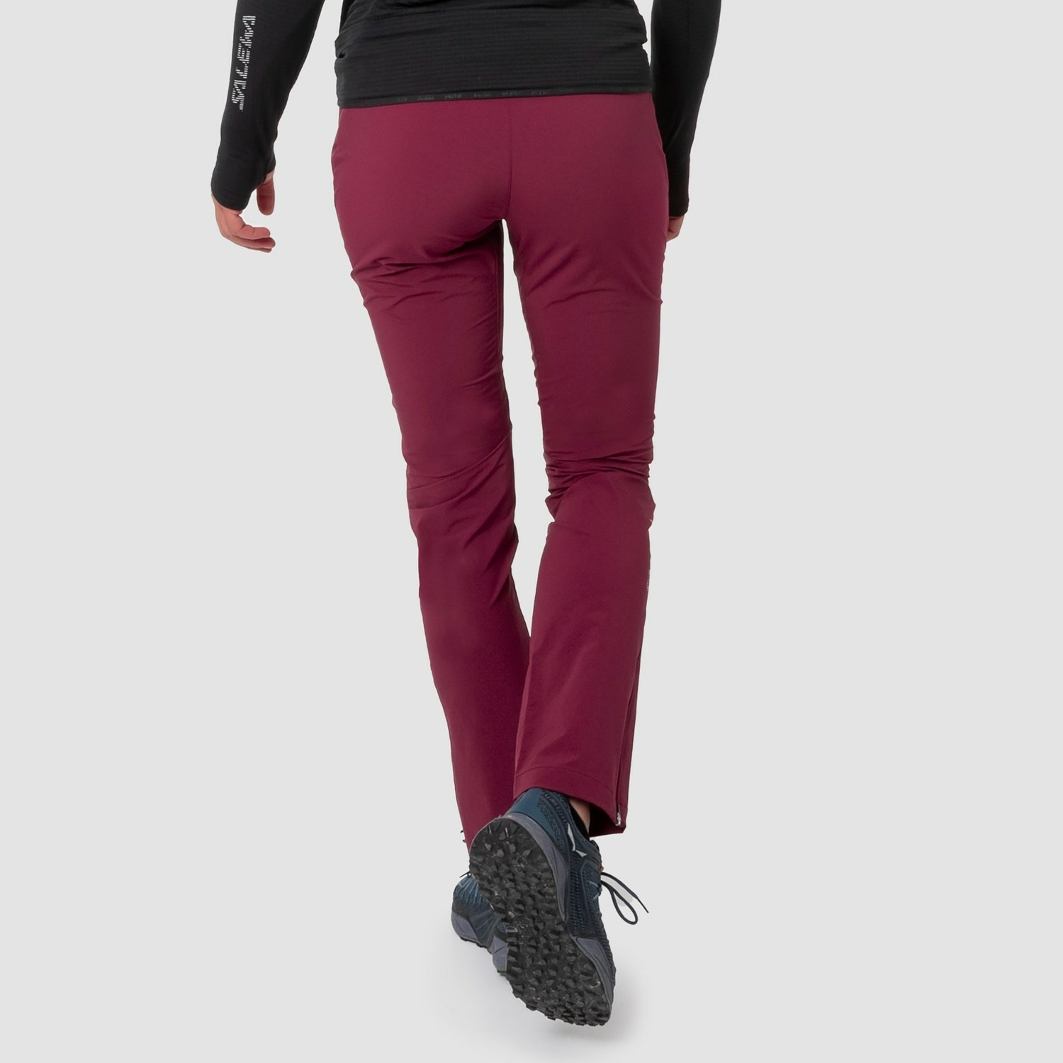 Pantalon Softshell Salewa Pedroc 3 Durastretch Mujer Rojas | HU3406852