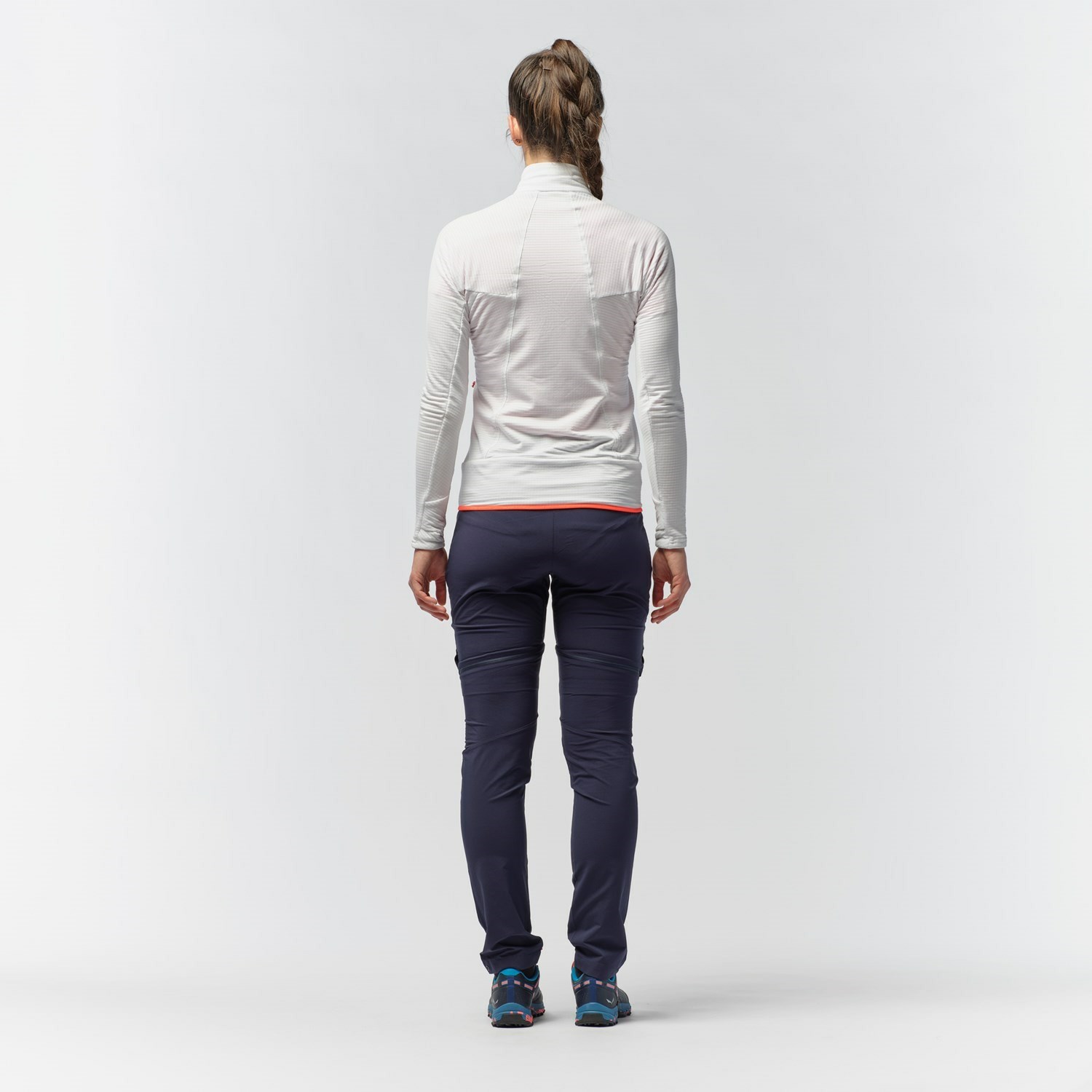 Pantalon Softshell Salewa Pedroc Durastretch Zip-Off Mujer Azul Marino | AO1753628