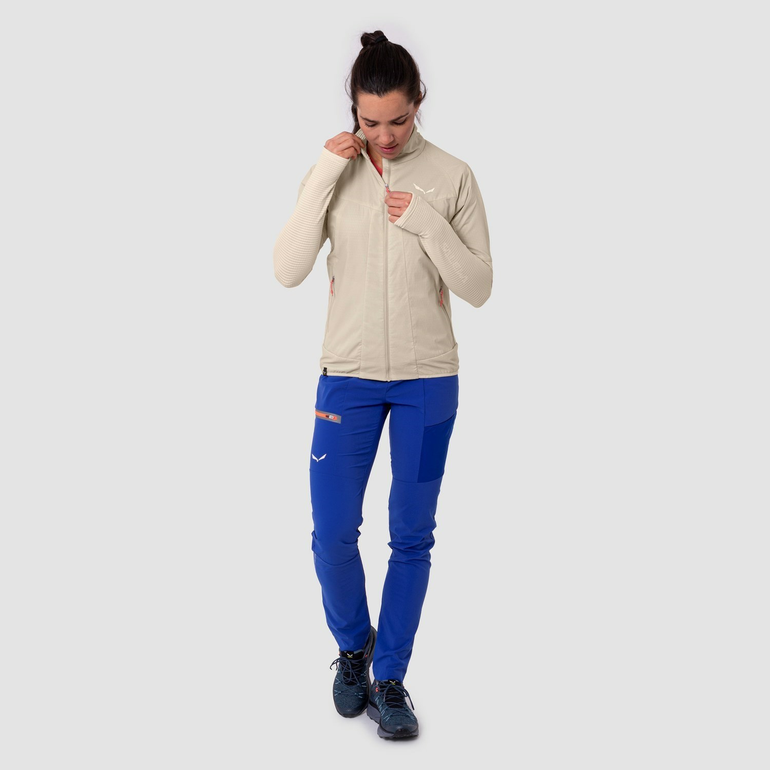 Pantalon Softshell Salewa Pedroc Light Durastretch Mujer Azules | DN3604287