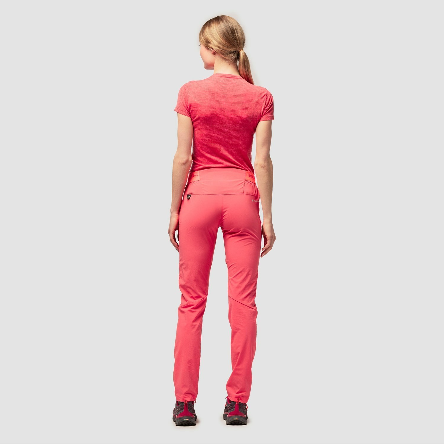 Pantalon Softshell Salewa Pedroc Light Durastretch Mujer Rosas | EP9384605