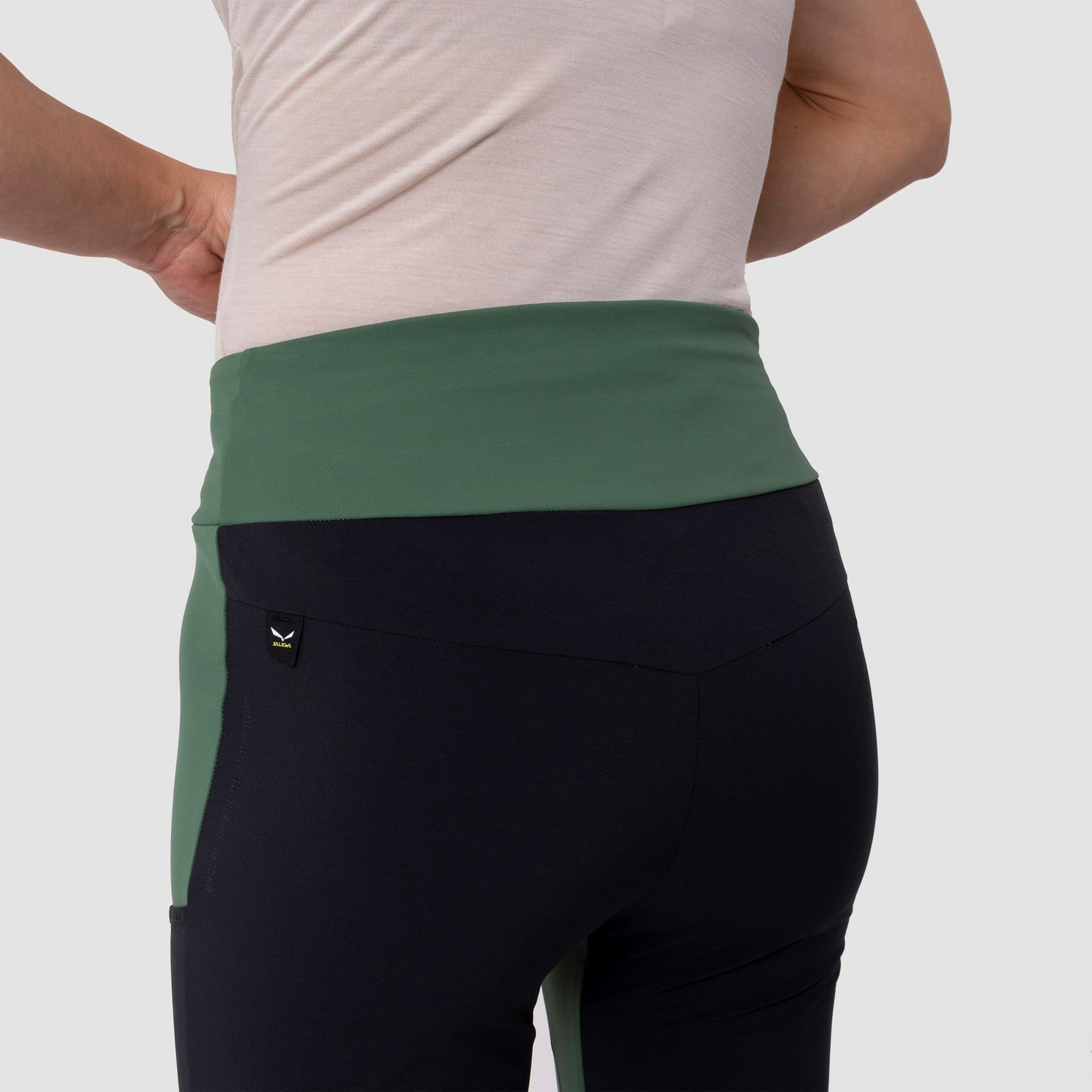 Pantalon Softshell Salewa Puez Dry Responsive Cargo Tights Mujer Verde Negras | BL3675281