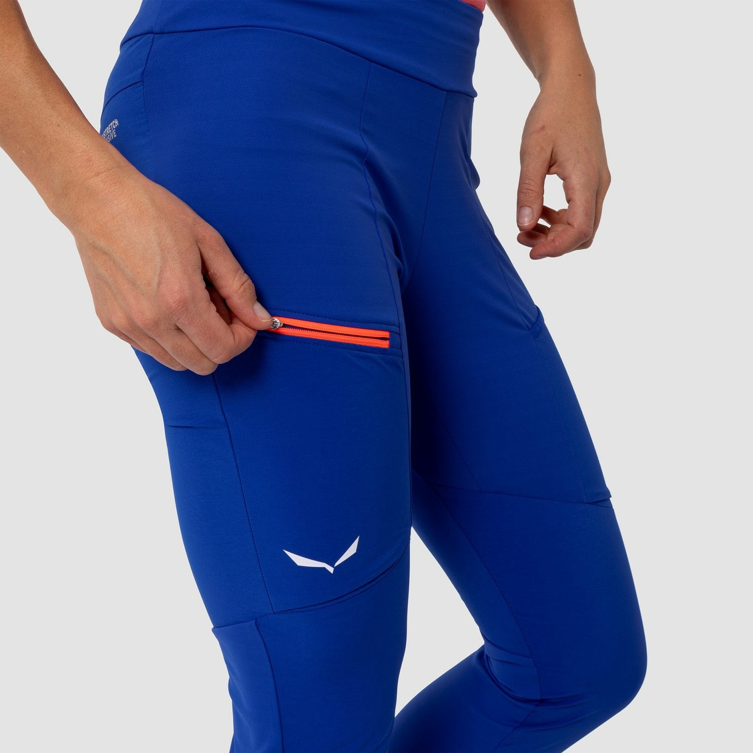 Pantalon Softshell Salewa Puez Dry Responsive Cargo Tights Mujer Azules | MR9178460