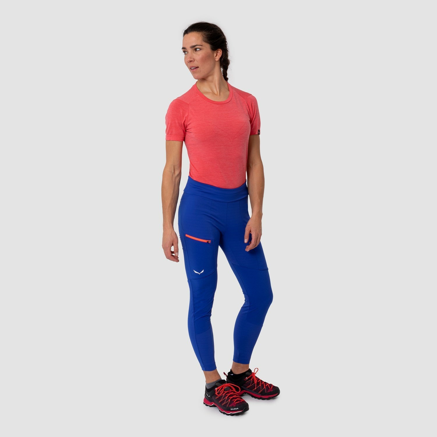 Pantalon Softshell Salewa Puez Dry Responsive Cargo Tights Mujer Azules | MR9178460