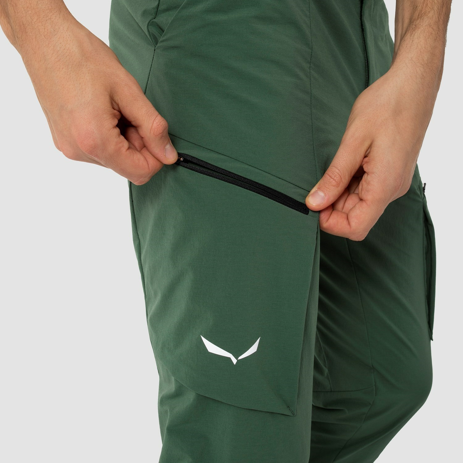 Pantalon Softshell Salewa Puez Durastretch Cargo Man Hombre Verde | YW6478193