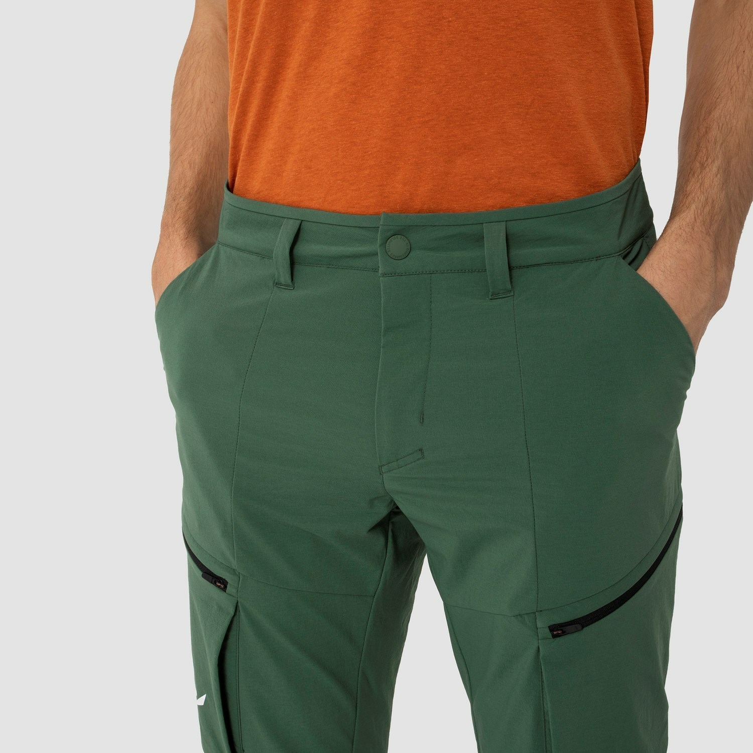 Pantalon Softshell Salewa Puez Durastretch Cargo Man Hombre Verde | YW6478193