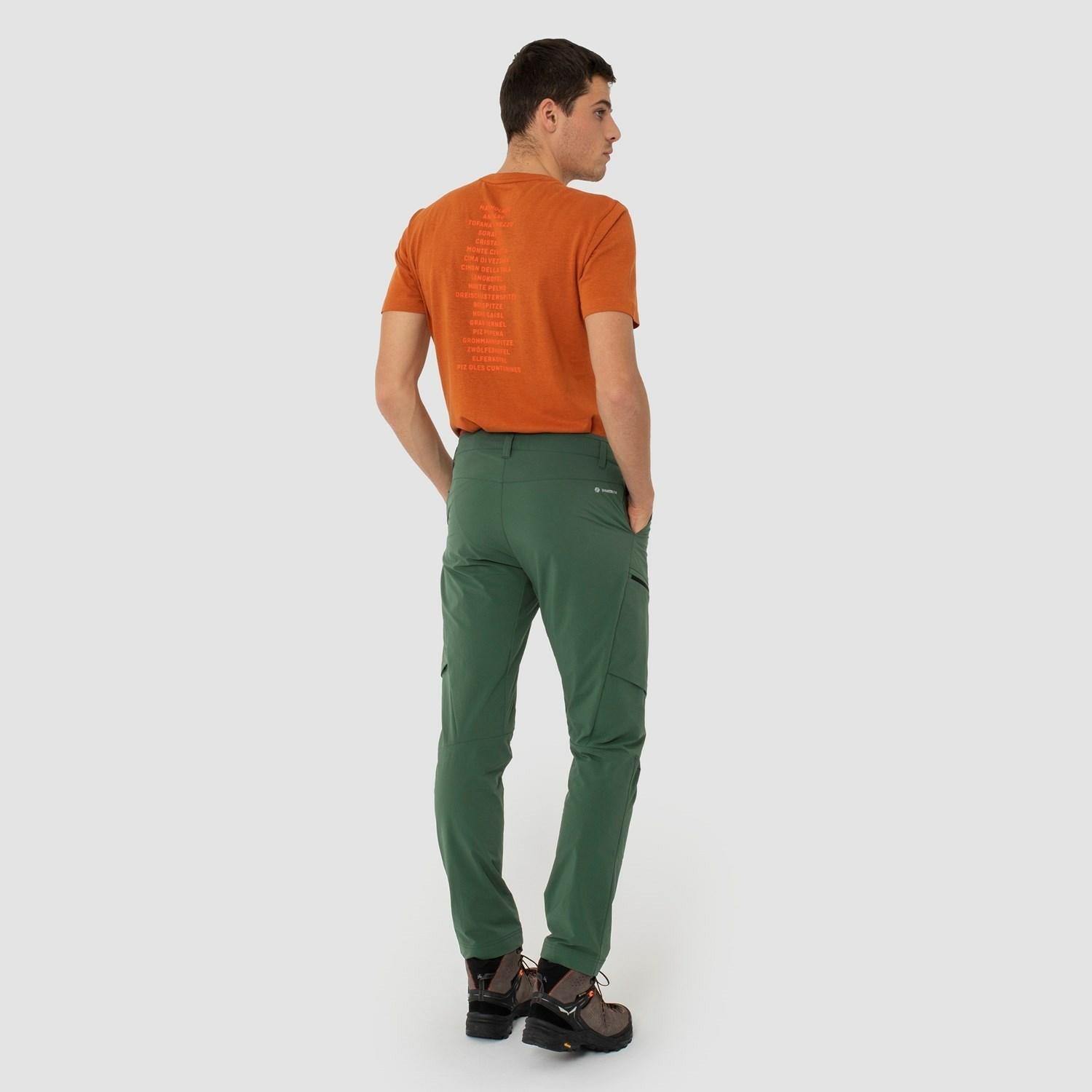 Pantalon Softshell Salewa Puez Durastretch Cargo Man Hombre Verde | YW6478193