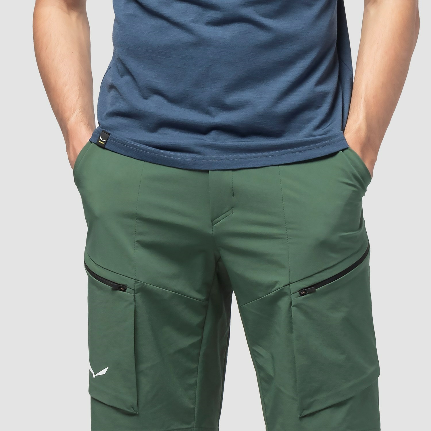 Pantalones Cortos Salewa Puez Durastretch Cargo Hombre Verde | HT8134270