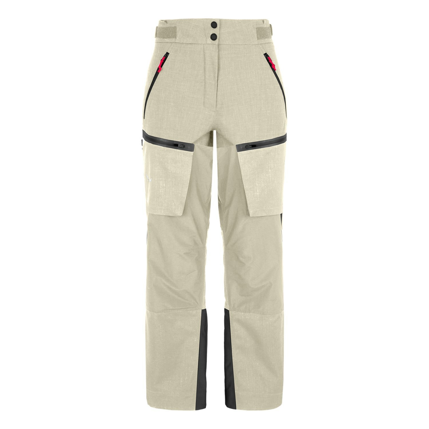 Pantalones Impermeables Salewa Sella 2 Layers Powertex Tirolwool® Responsive Mujer Beige | DJ6523890