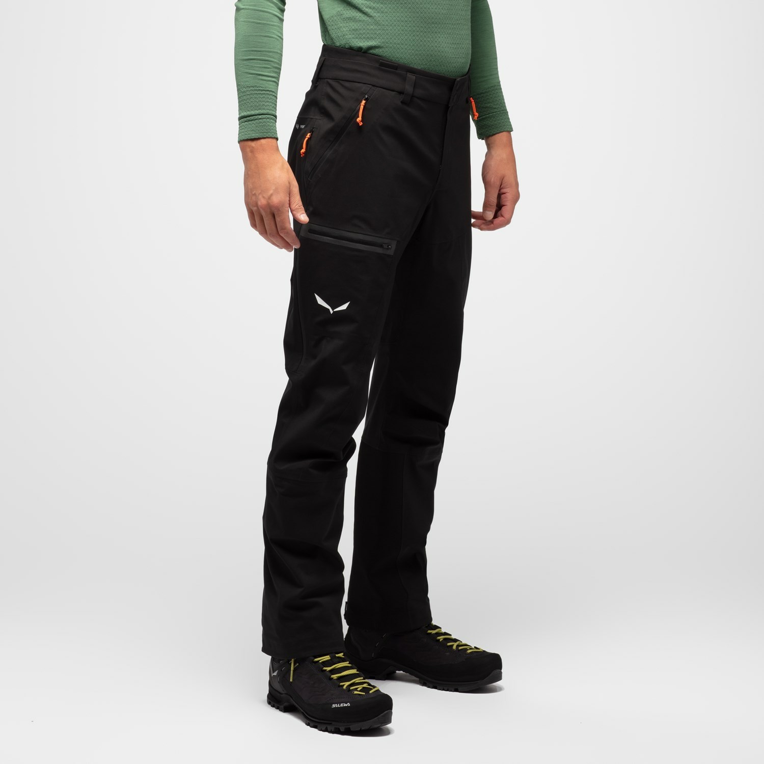 Pantalones Impermeables Salewa Sella Powertex Responsive Hombre Negras | UD9310278